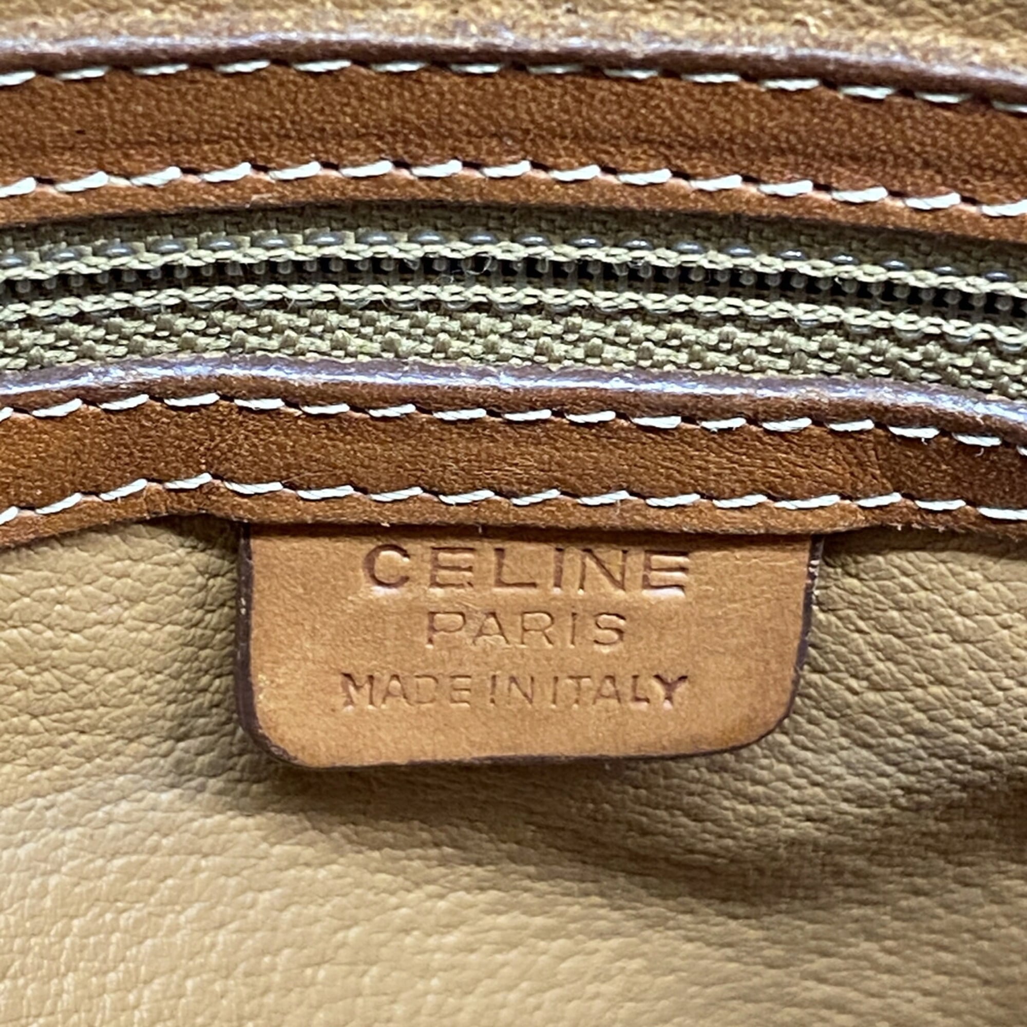 Celine Brown Pvc Handbag (Pre-Owned)