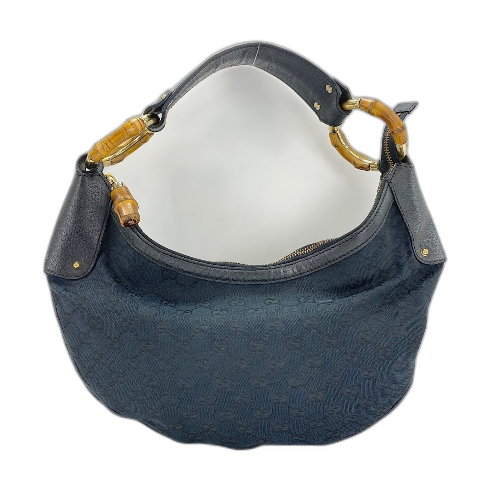 Gucci Black Bamboo Shoulder Bag (Pre-Owned)