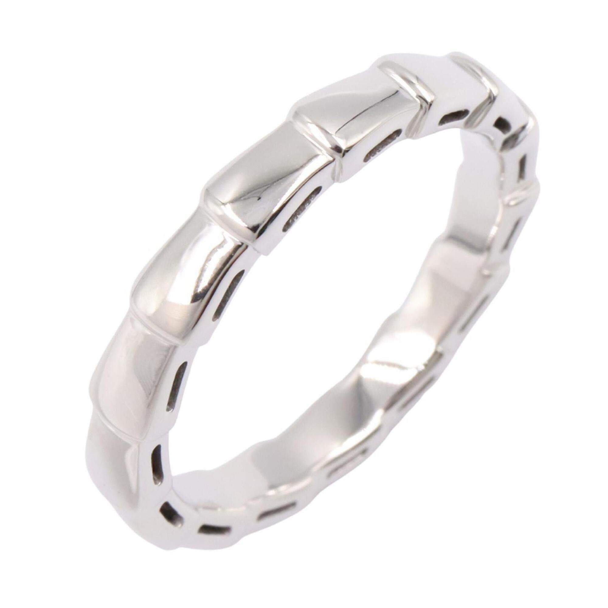 Bvlgari Silver White Gold (18K) Band Ring (Pre-Owned)