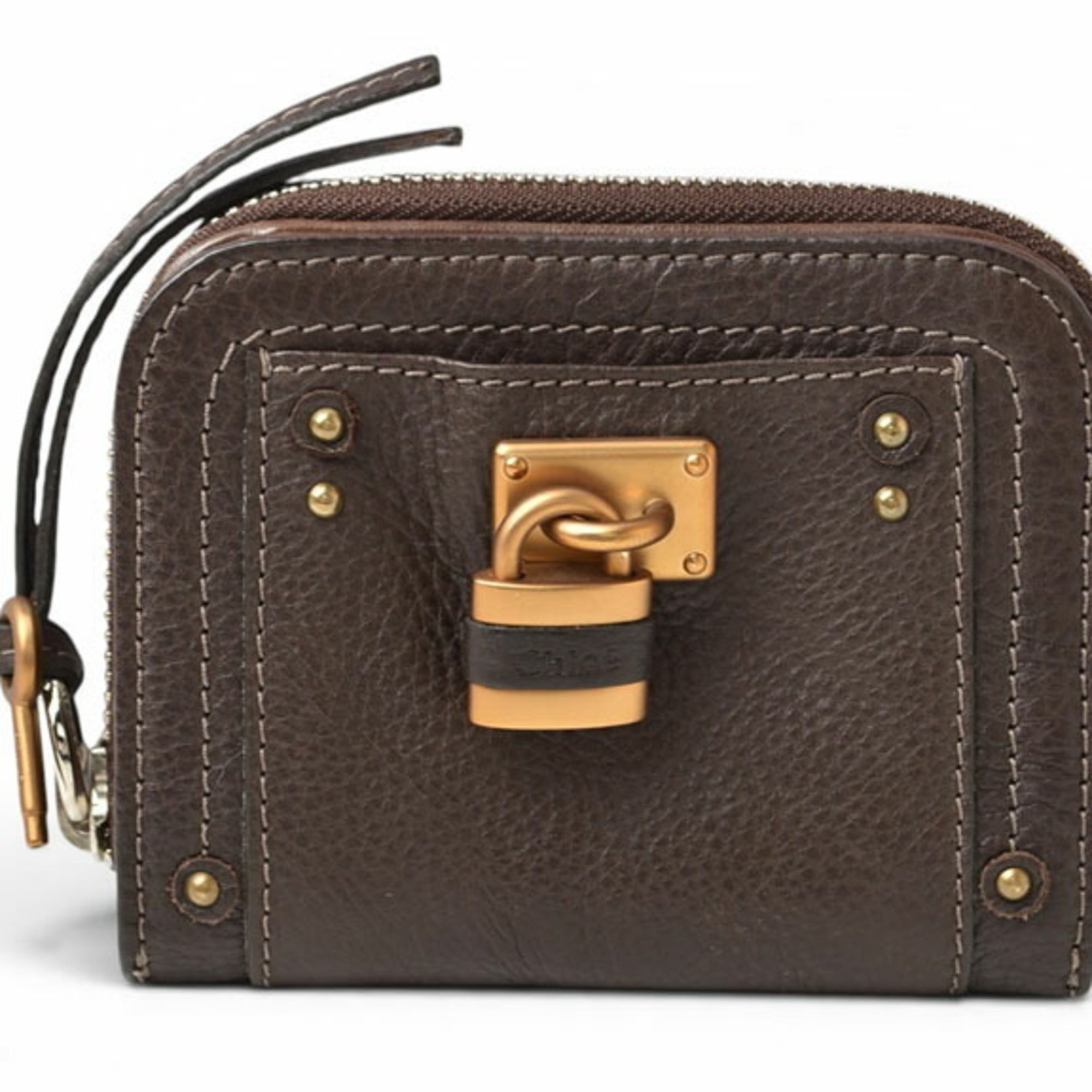 Chloé Paddington Brown Leather Wallet (Bi-Fold) (Pre-Owned)