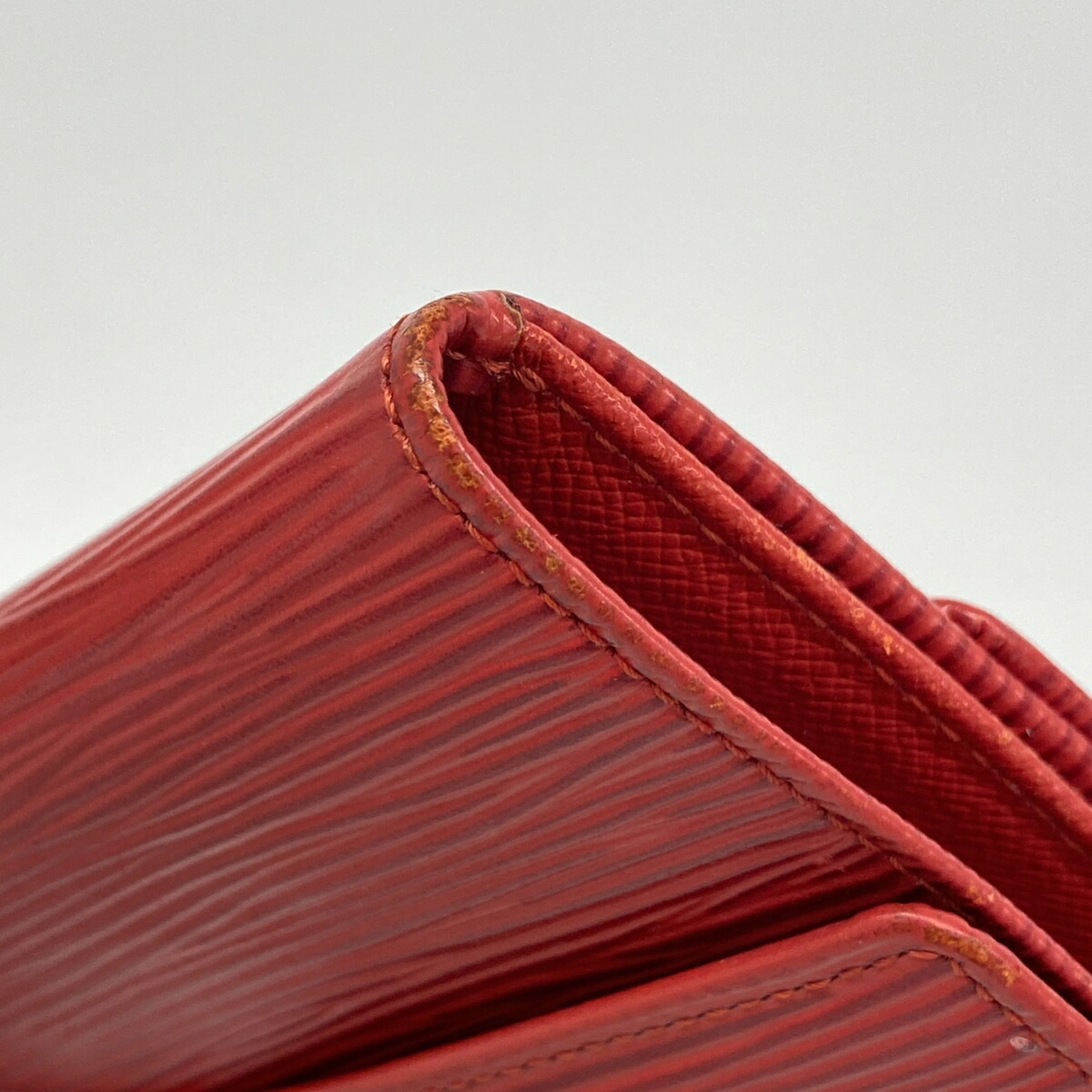 Louis Vuitton Castilian Red Wallet (Tri-Fold) (Pre-Owned)