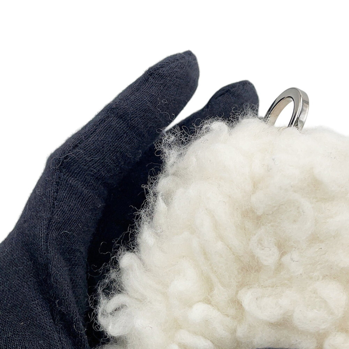 Prada White Wool Cashmere Shoulder Bag (Pre-Owned)