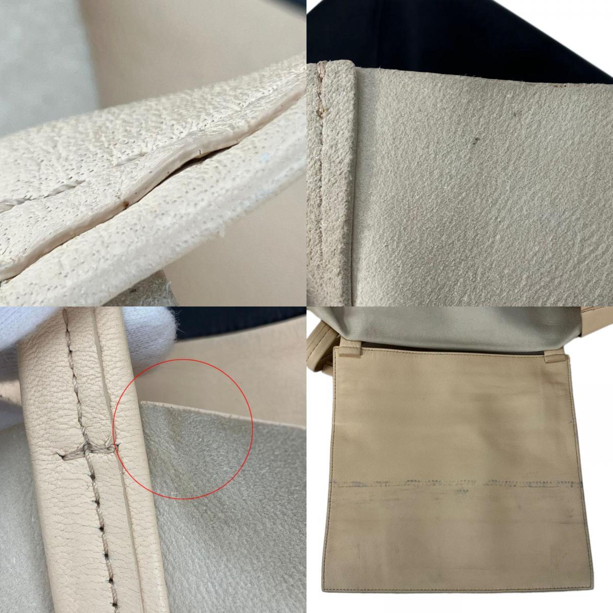 Celine Beige Black Leather Tote Bag (Pre-Owned)