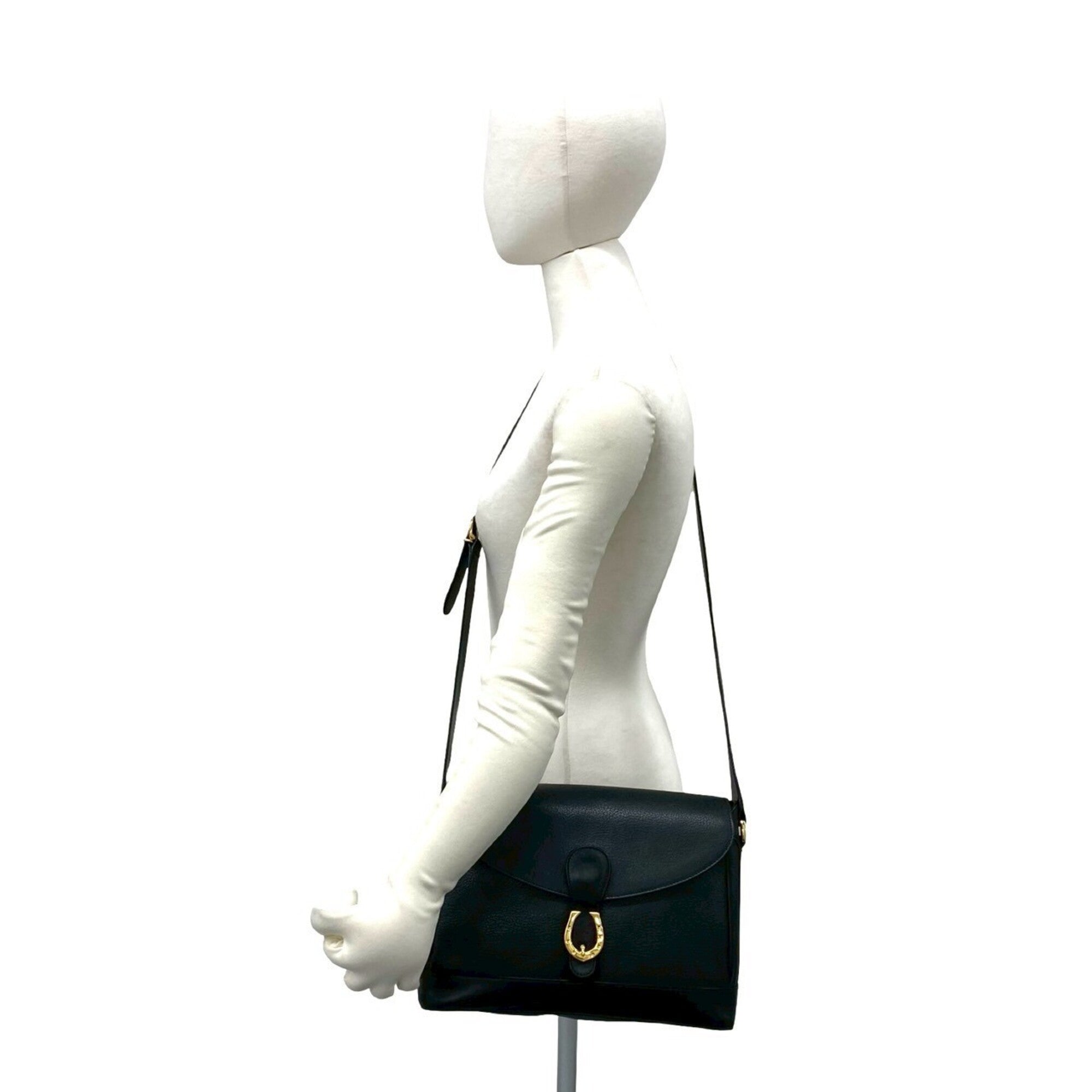 Gucci Black Leather Shoulder Bag (Pre-Owned)
