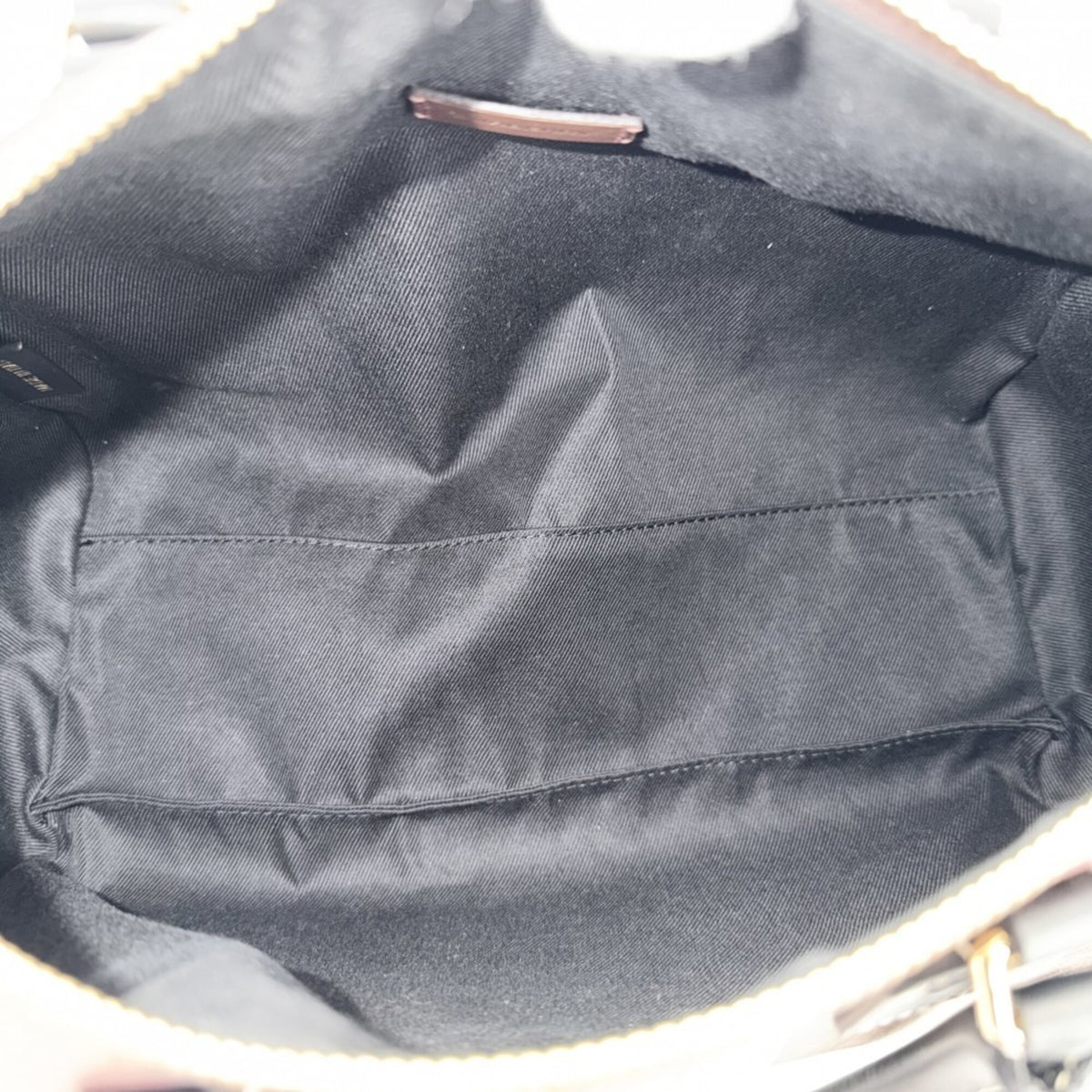 Burberry Black Brown Leather Boston Bag Handbag Shoulder Bag (Pre-Owned)