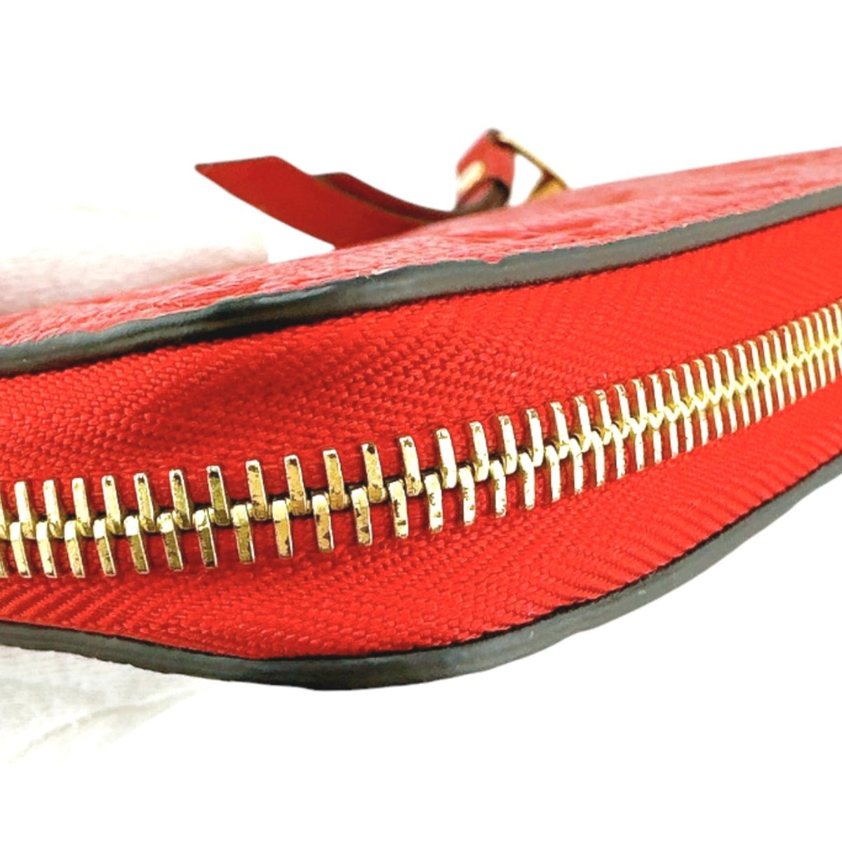 Louis Vuitton Red Color Monogram Empreinte Long Wallet (Bi-Fold) (Pre-Owned)