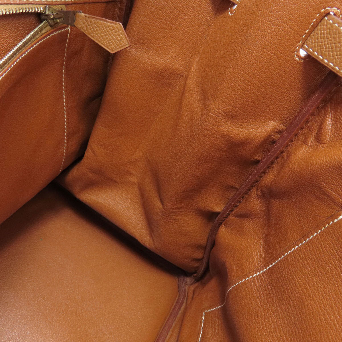 Hermes Gold Courchevel Leather Handbag (Pre-Owned)
