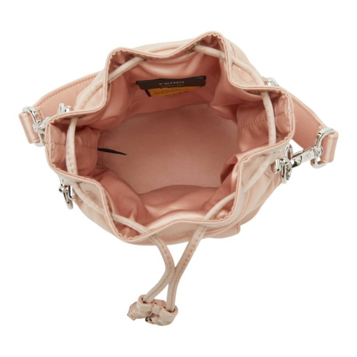 Fendi Pink Satin Handbag Shoulder Bag (Pre-Owned)