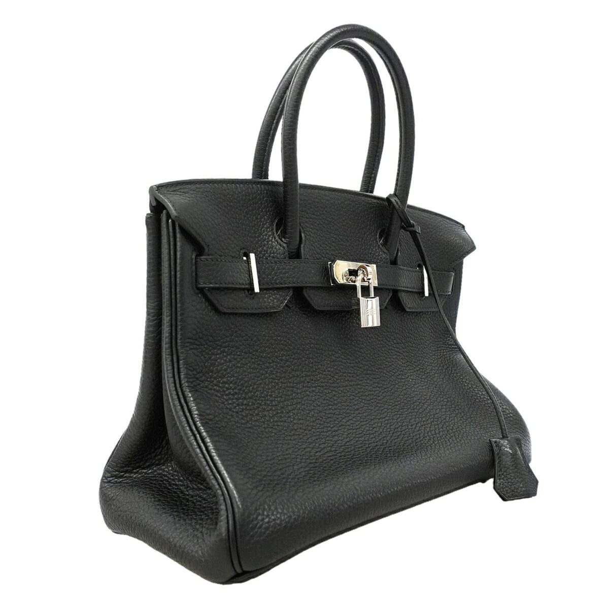 Hermes Black Togo Leather Handbag (Pre-Owned)