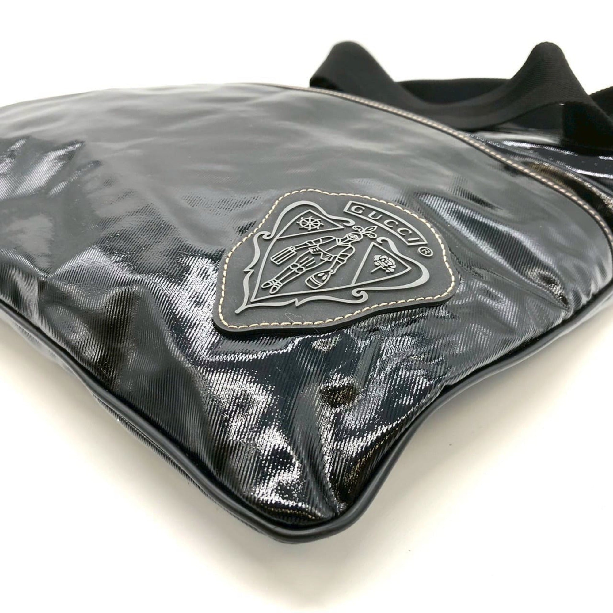 Gucci Black Leather Shoulder Bag (Pre-Owned)