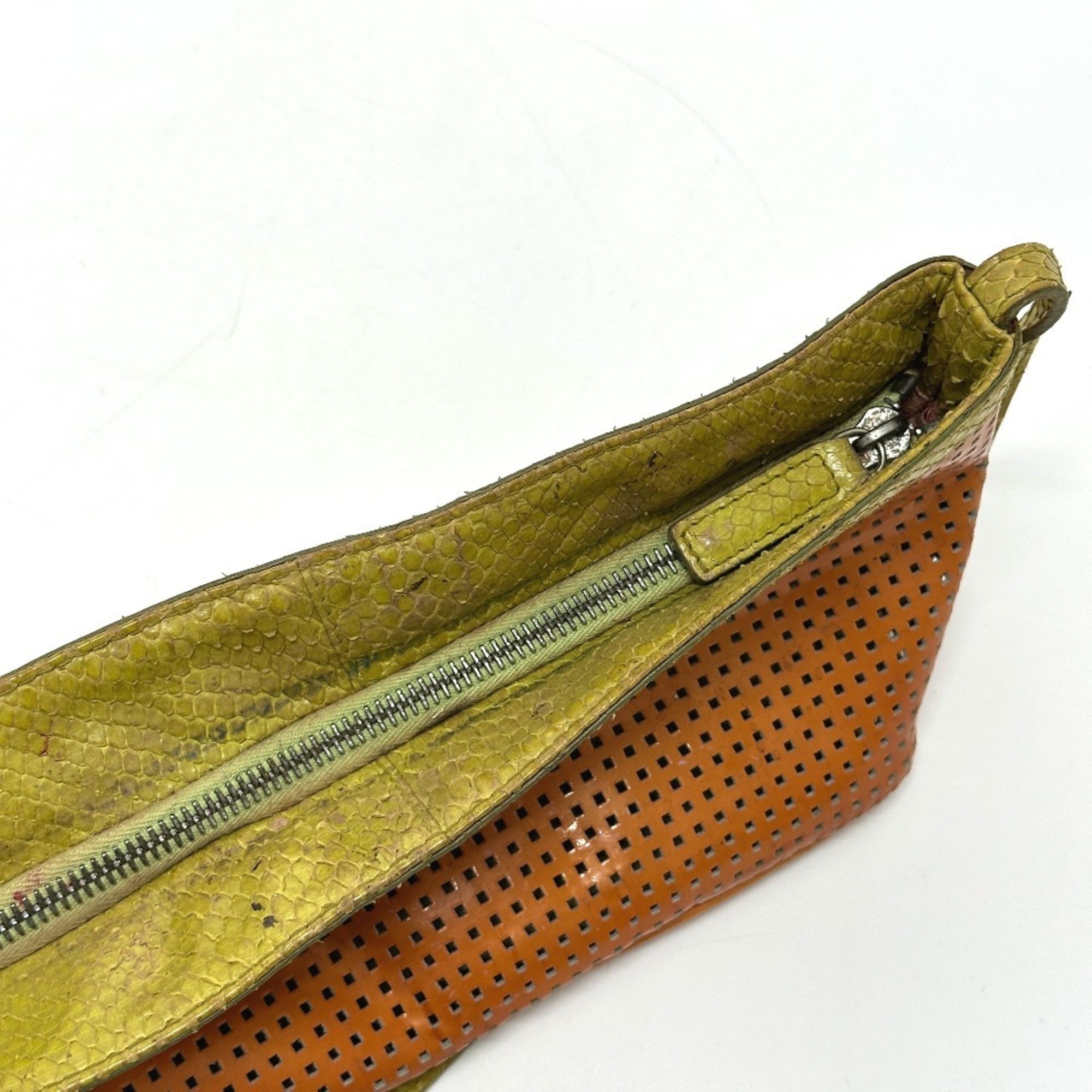 Fendi Green Orange Shoulder Bag (Pre-Owned)