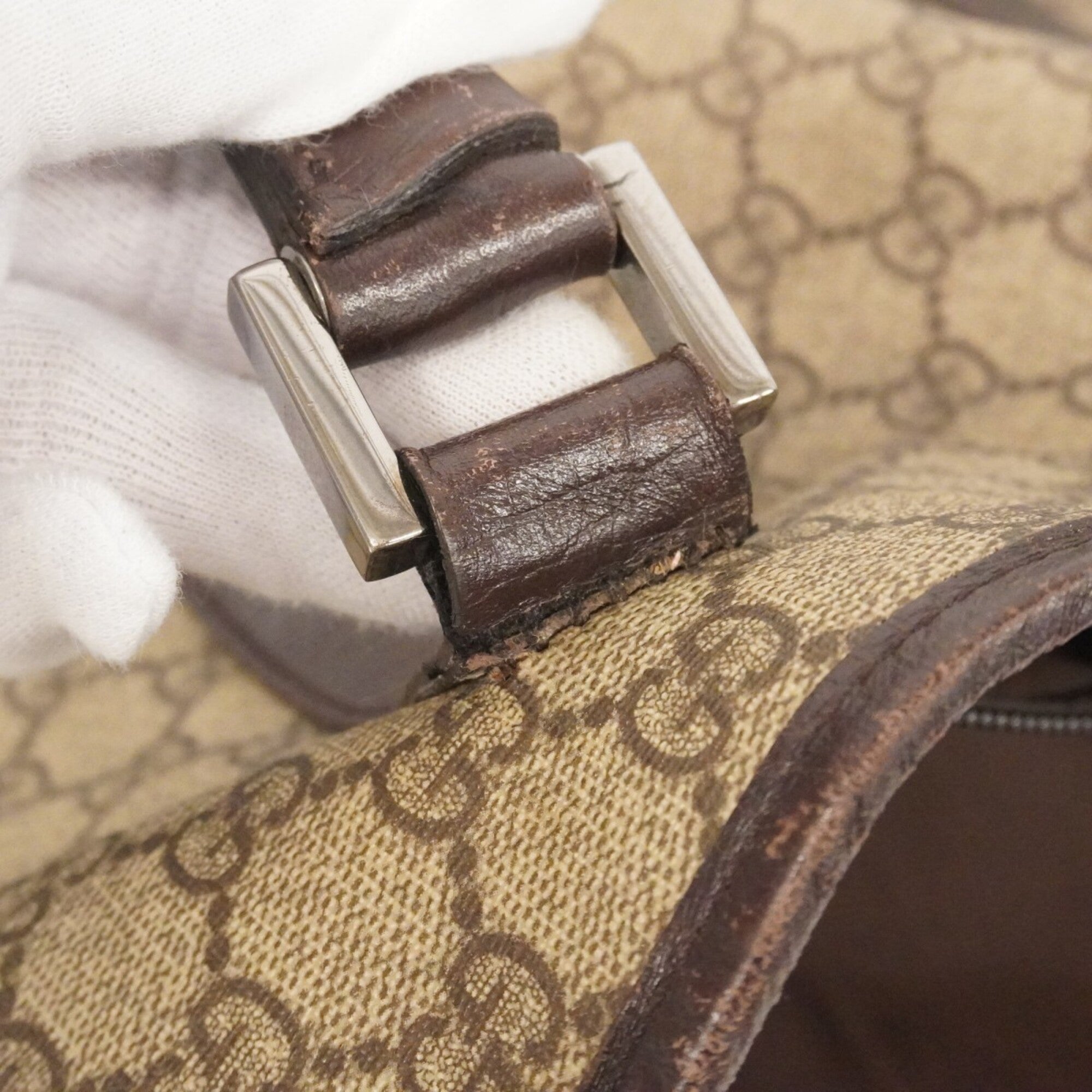 Gucci Brown Pvc Tote Bag (Pre-Owned)