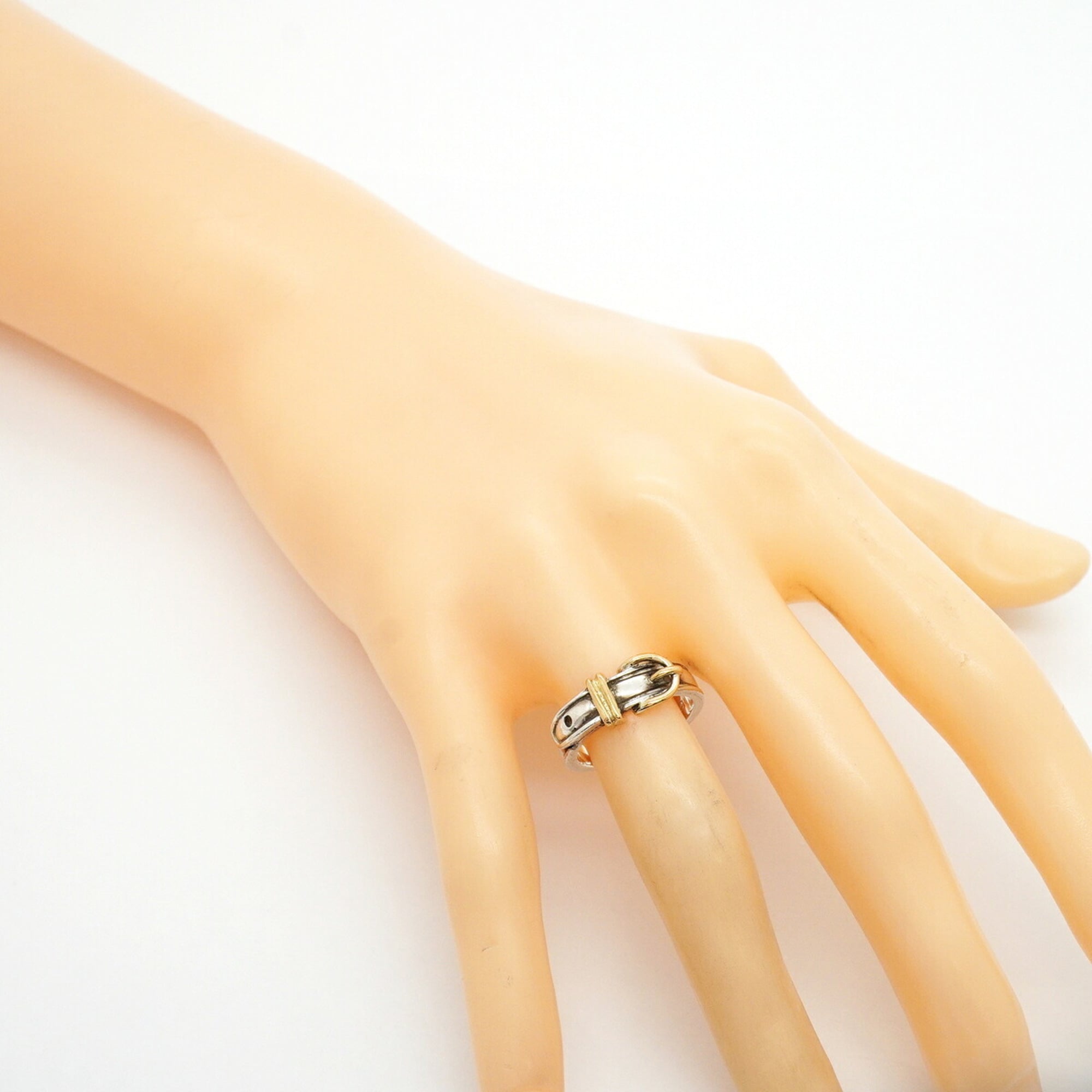 Hermes Yellow Gold (18K) Silver 925 Band Ring (Pre-Owned)