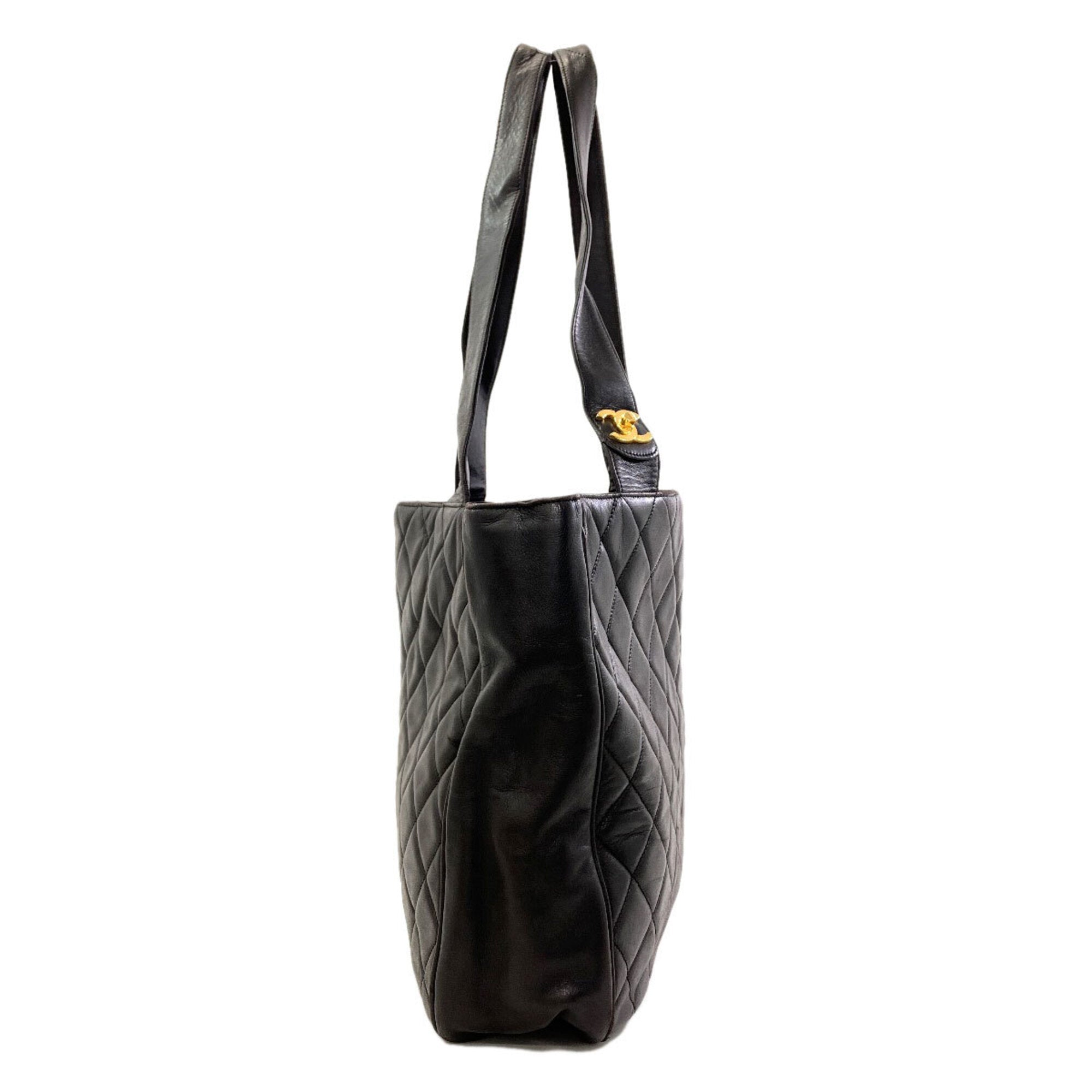 Chanel Black Leather Tote Bag (Pre-Owned)