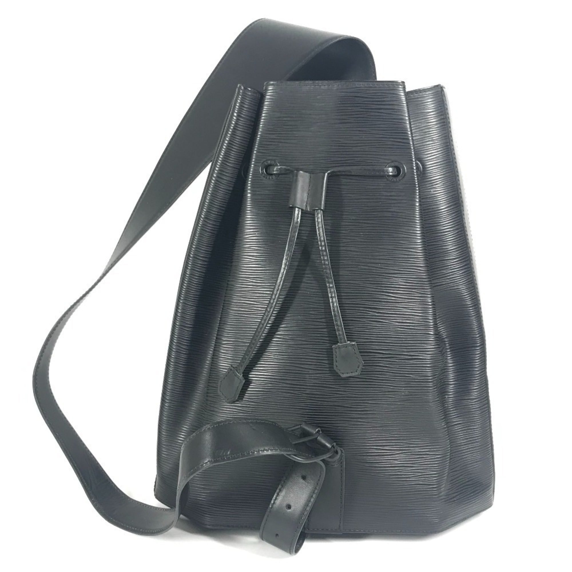 Louis Vuitton Black Noir Epi Leather Shoulder Bag (Pre-Owned)