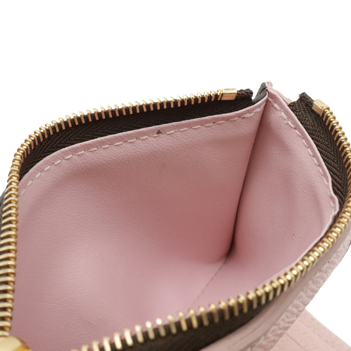 Louis Vuitton Monogram Pink Rose Ballerine White Monogram Wallet (Tri-Fold) (Pre-Owned)
