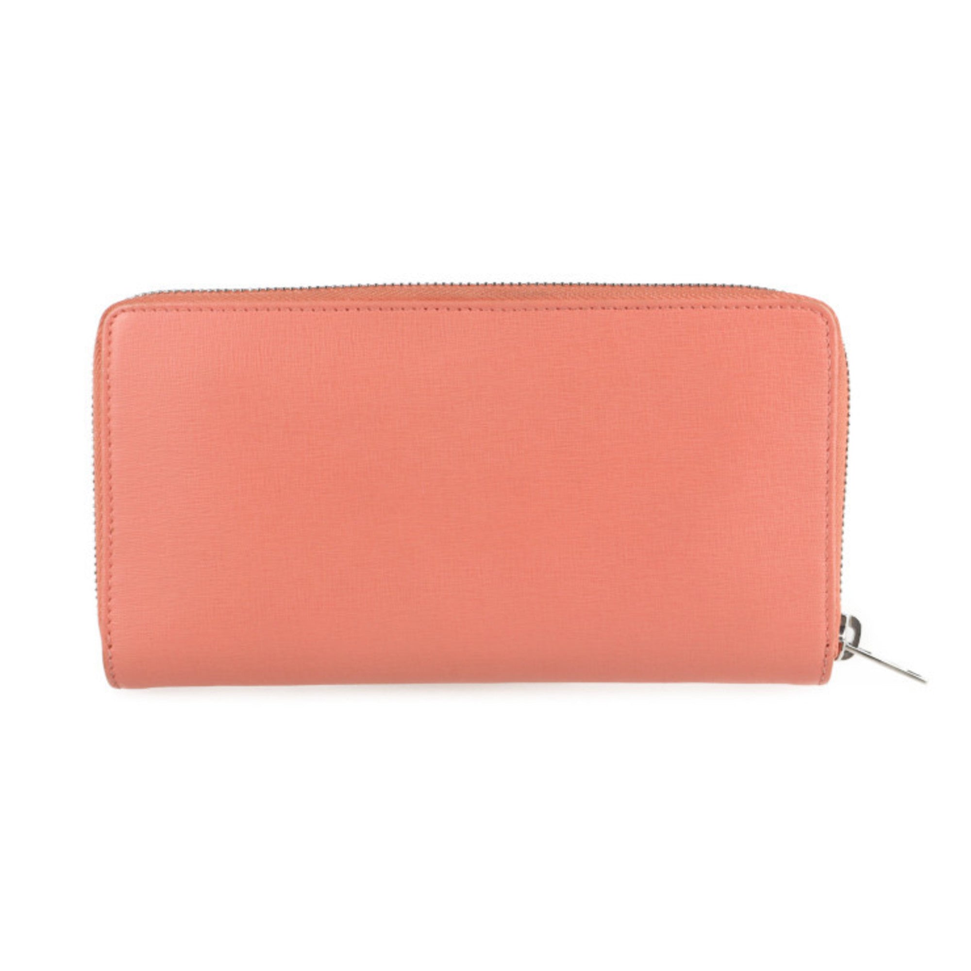 Balenciaga Pink Salmon Pink Leather Long Wallet (Bi-Fold) (Pre-Owned)