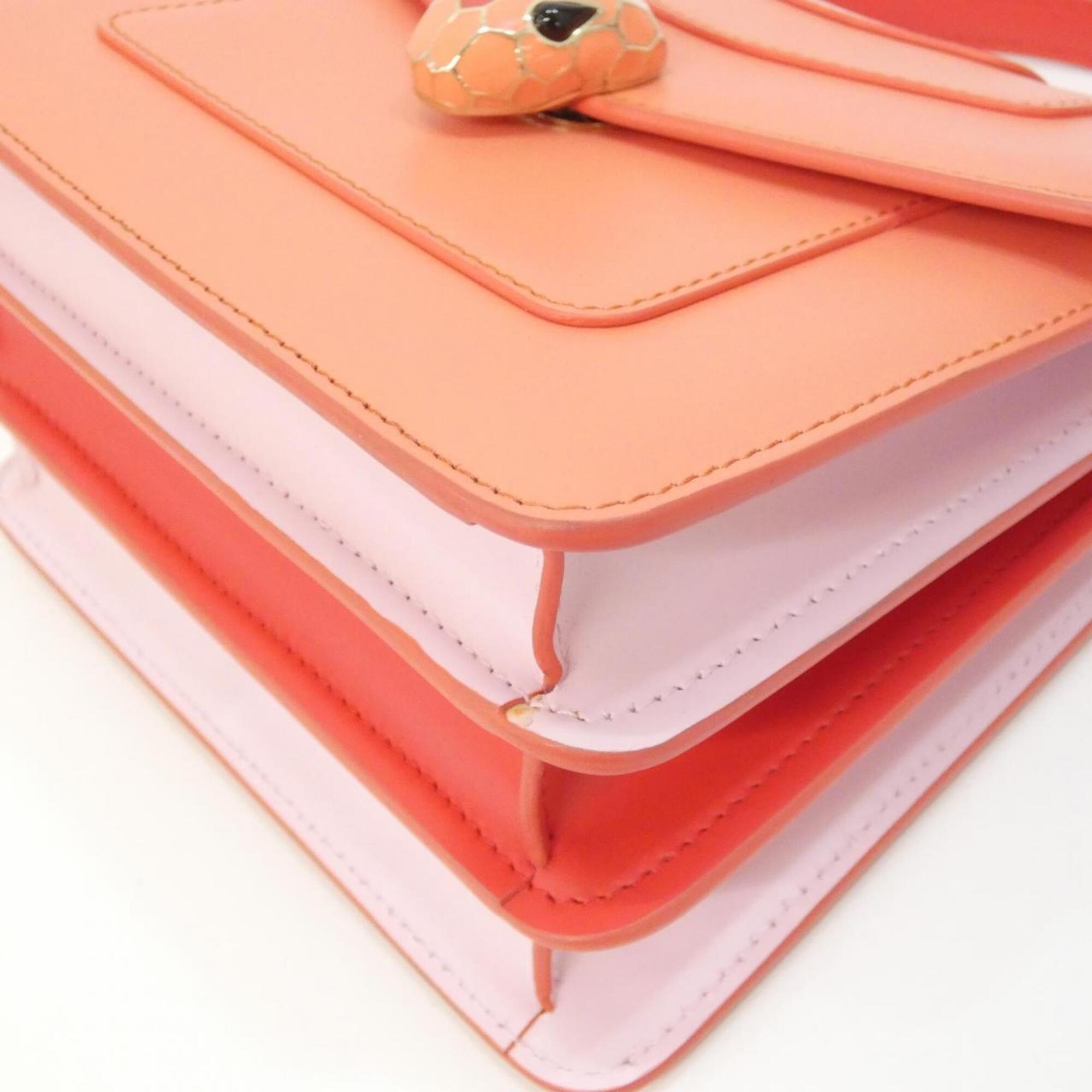 Bvlgari Pink Leather Handbag (Pre-Owned)