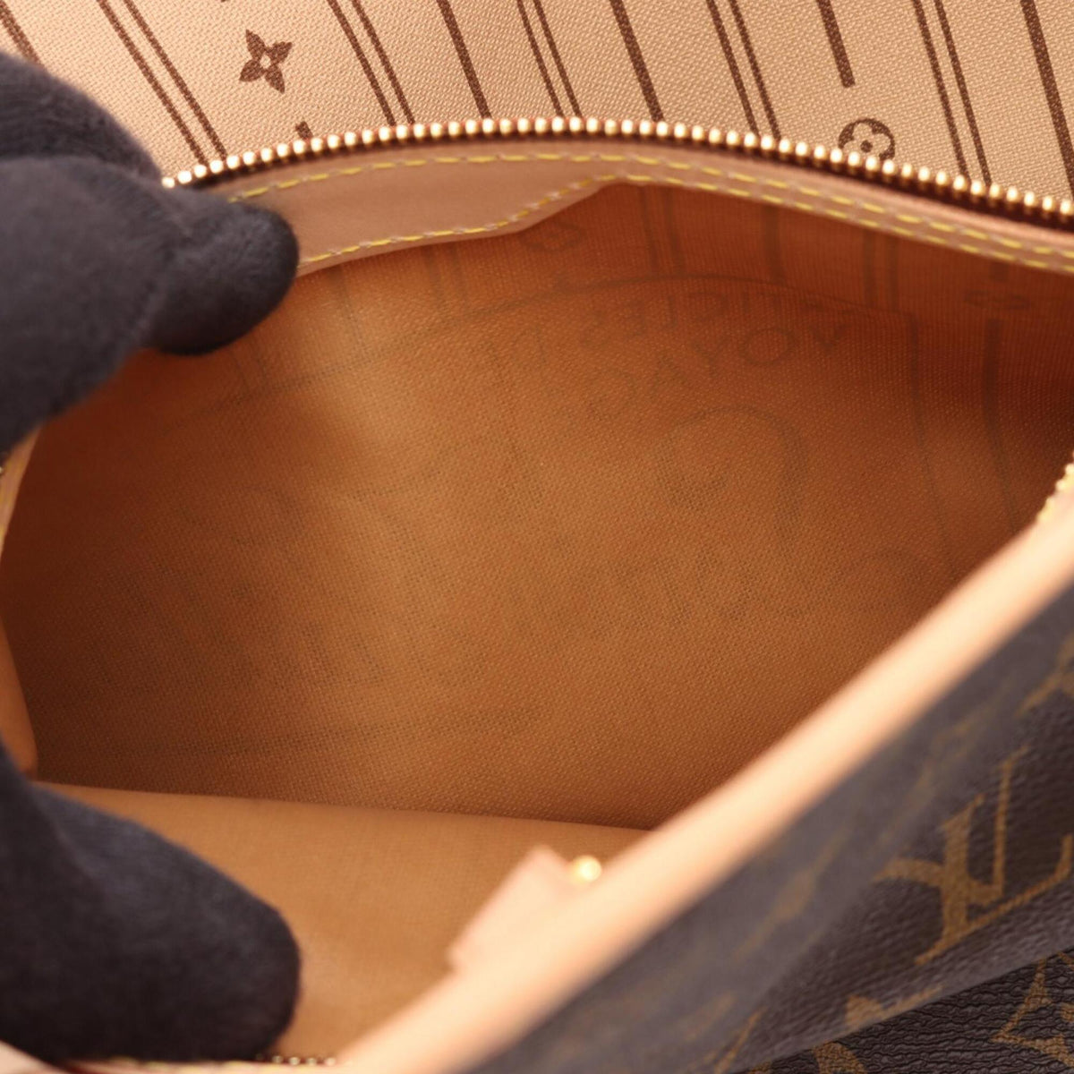 Louis Vuitton Brown Monogram Coated Canvas Leather Handbag Tote Bag (Pre-Owned)