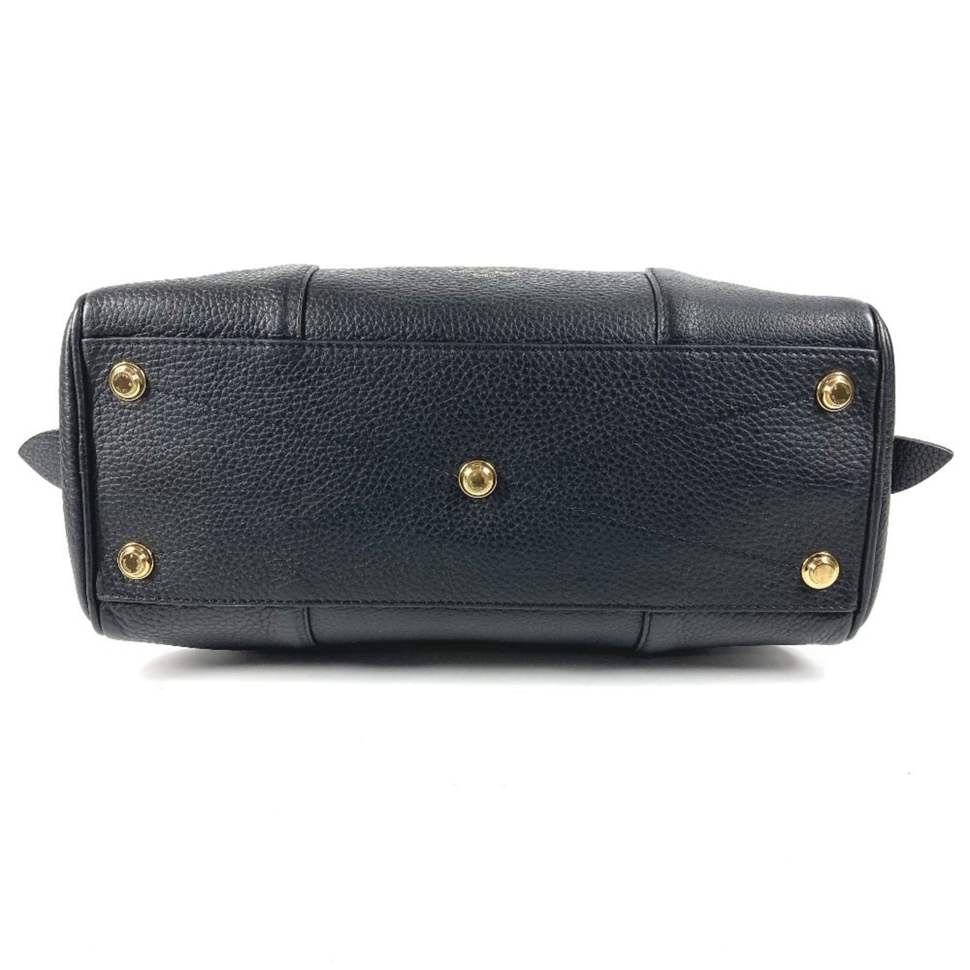 Louis Vuitton Black Noir Leather Handbag Tote Bag (Pre-Owned)