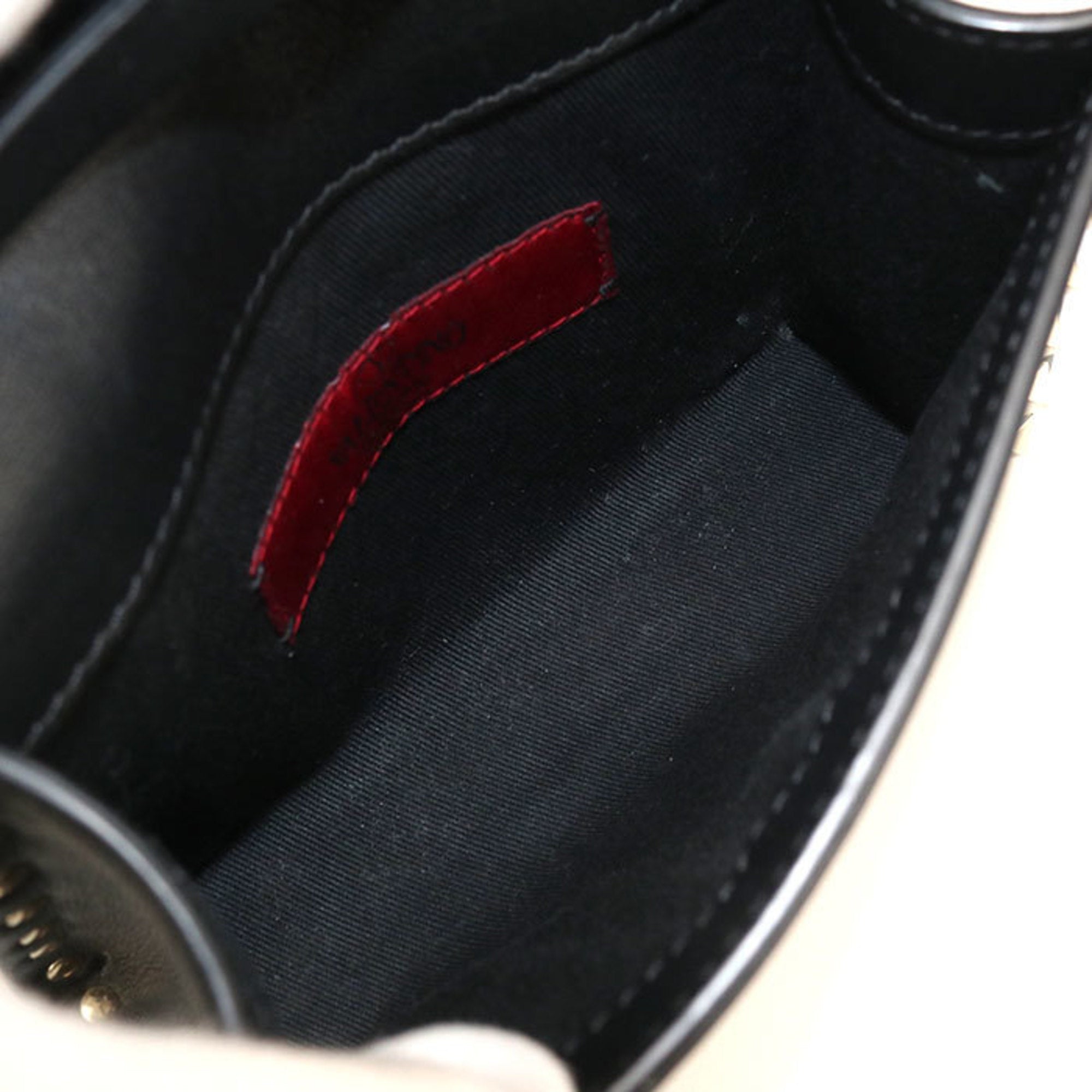 Valentino Garavani Black Leather Shoulder Bag (Pre-Owned)