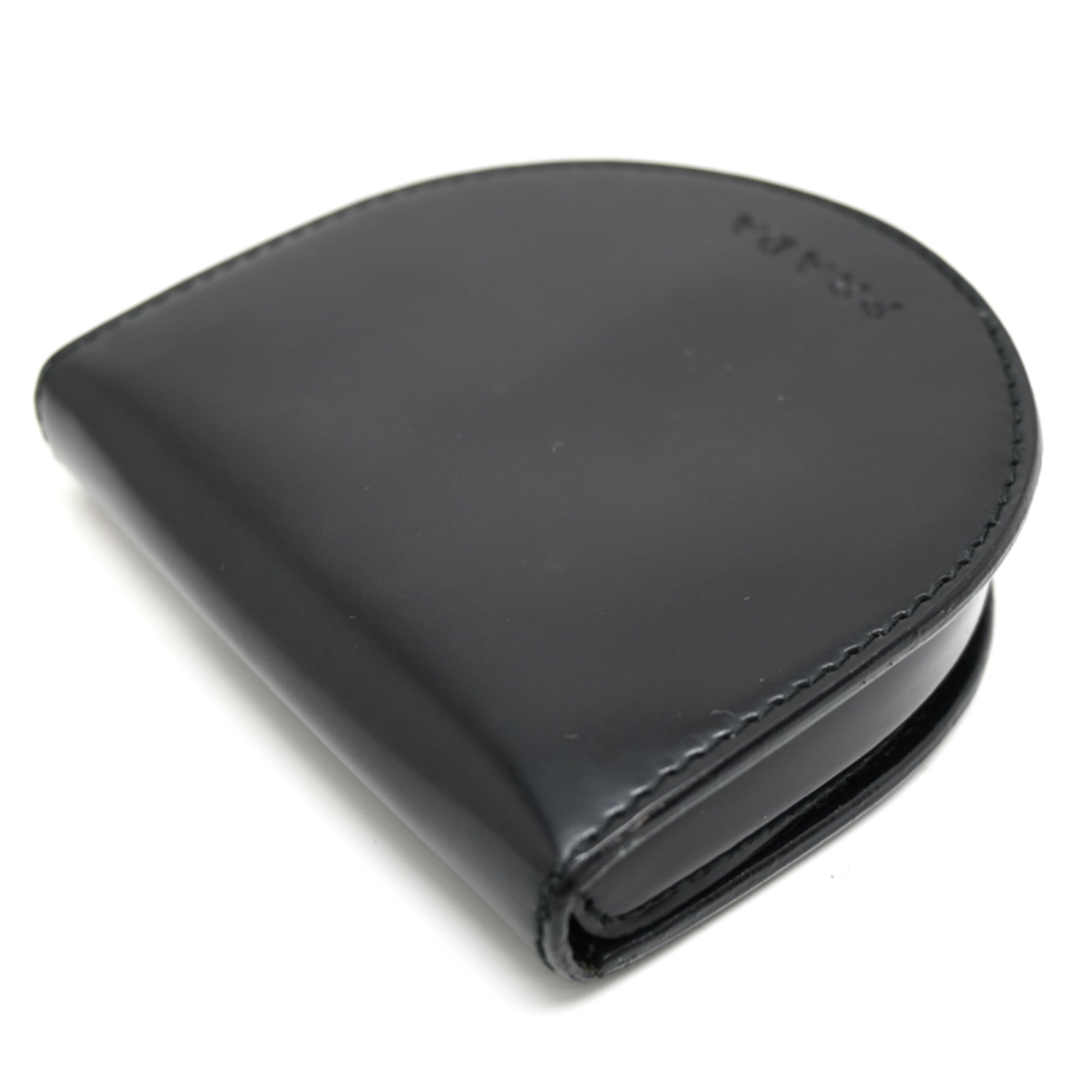 Prada Black Leather Coin Purse/Coin Case (Pre-Owned)