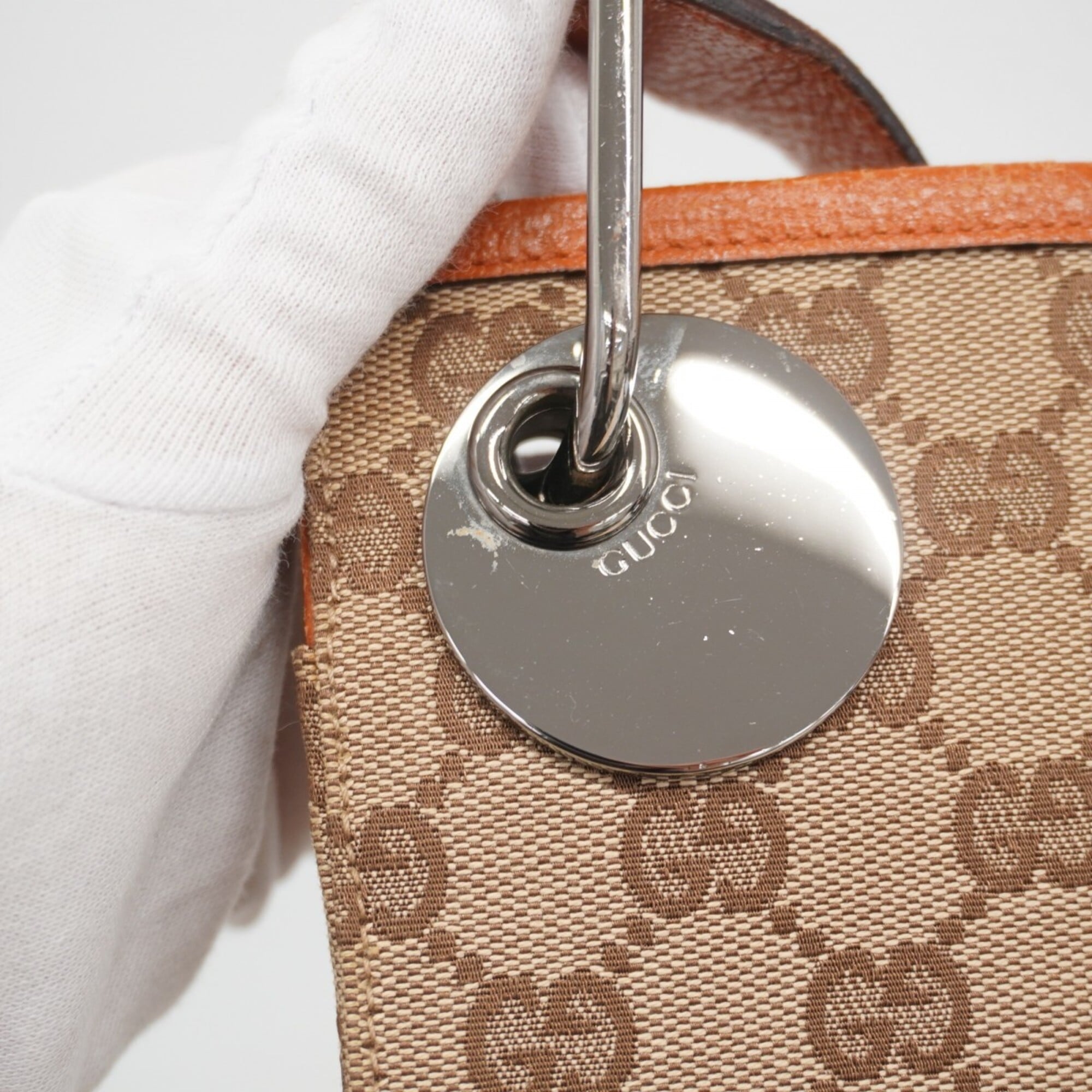 Gucci Brown Canvas Shoulder Bag (Pre-Owned)