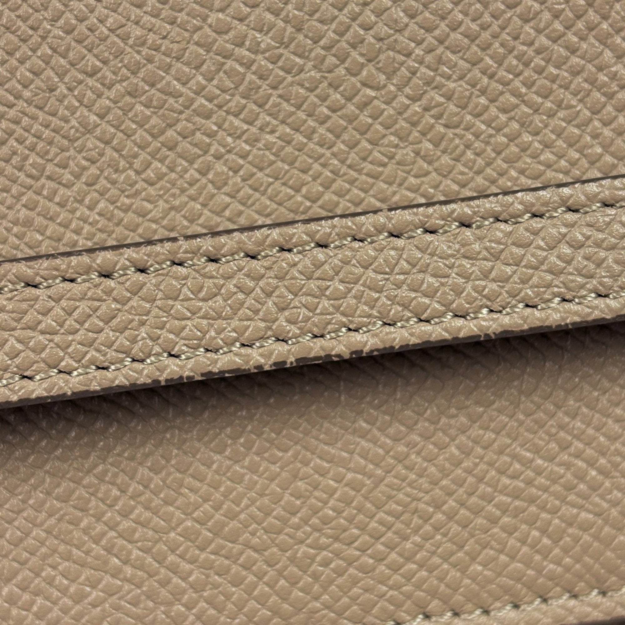 Celine Beige Leather Handbag Shoulder Bag (Pre-Owned)