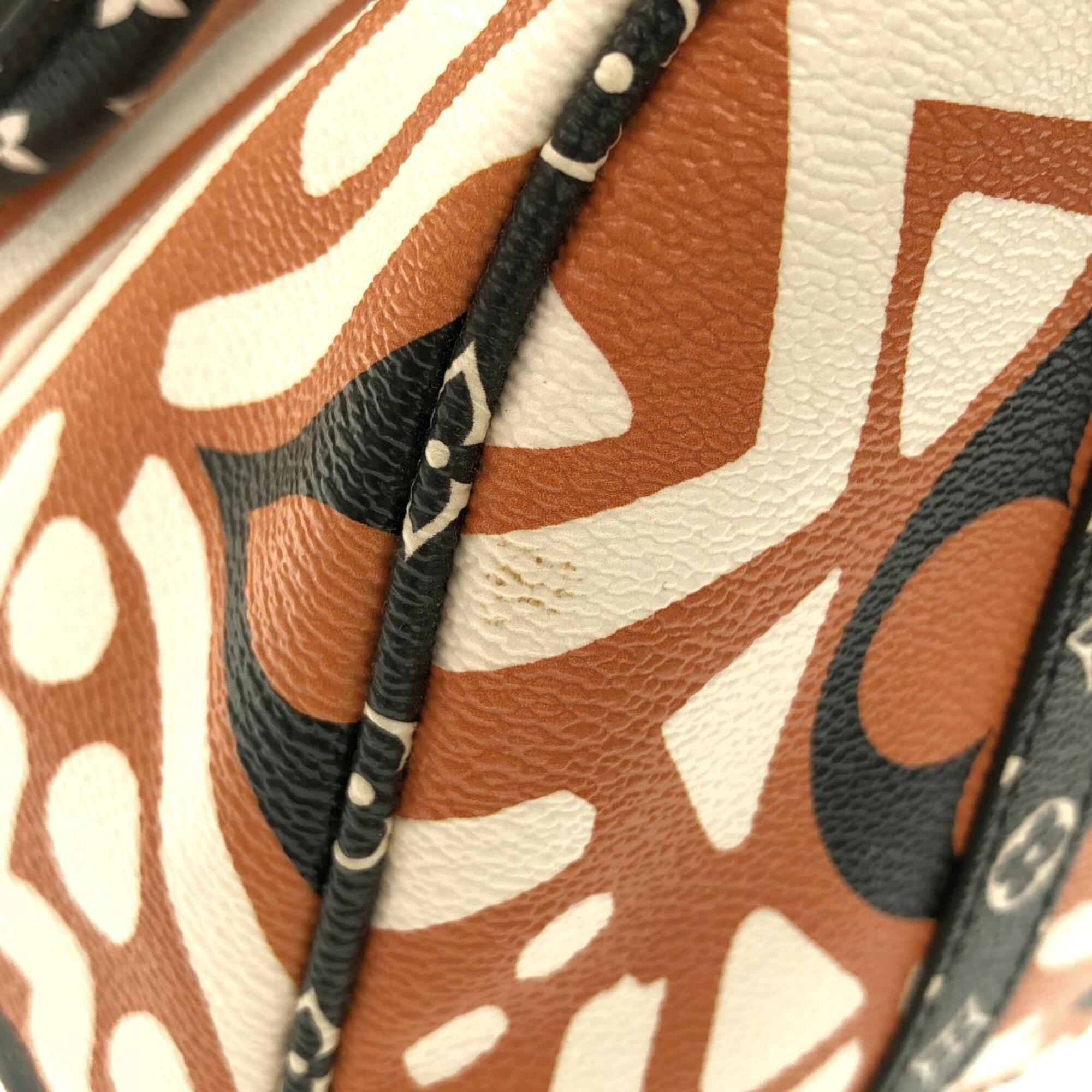 Louis Vuitton Caramel Cream Coated Canvas Boston Bag (Pre-Owned)
