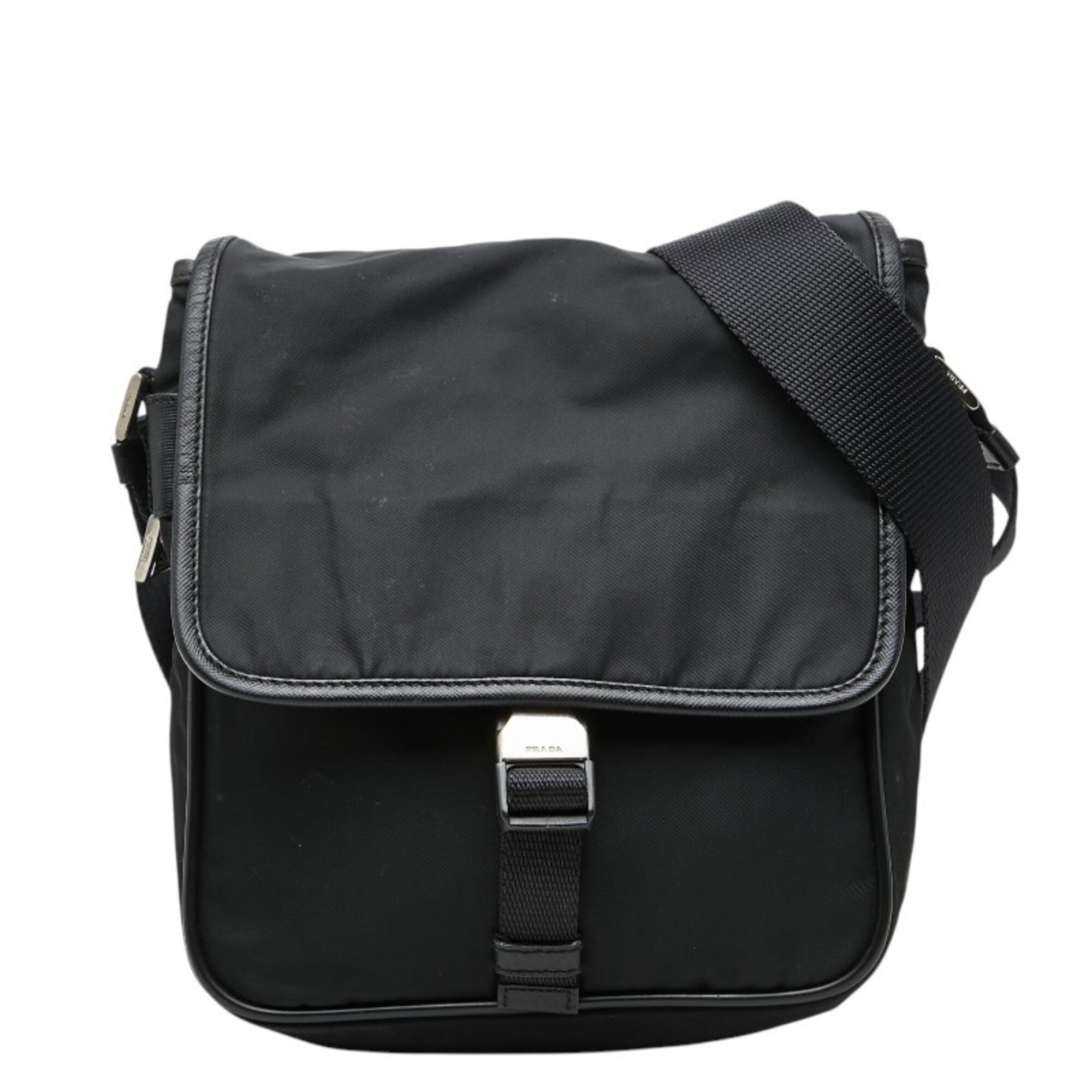 Prada Black Nylon Shoulder Bag (Pre-Owned)