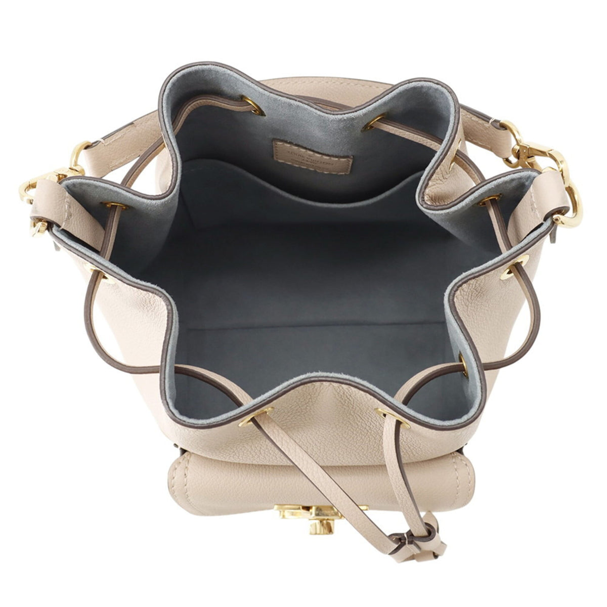 Louis Vuitton Beige Leather Handbag Shoulder Bag (Pre-Owned)