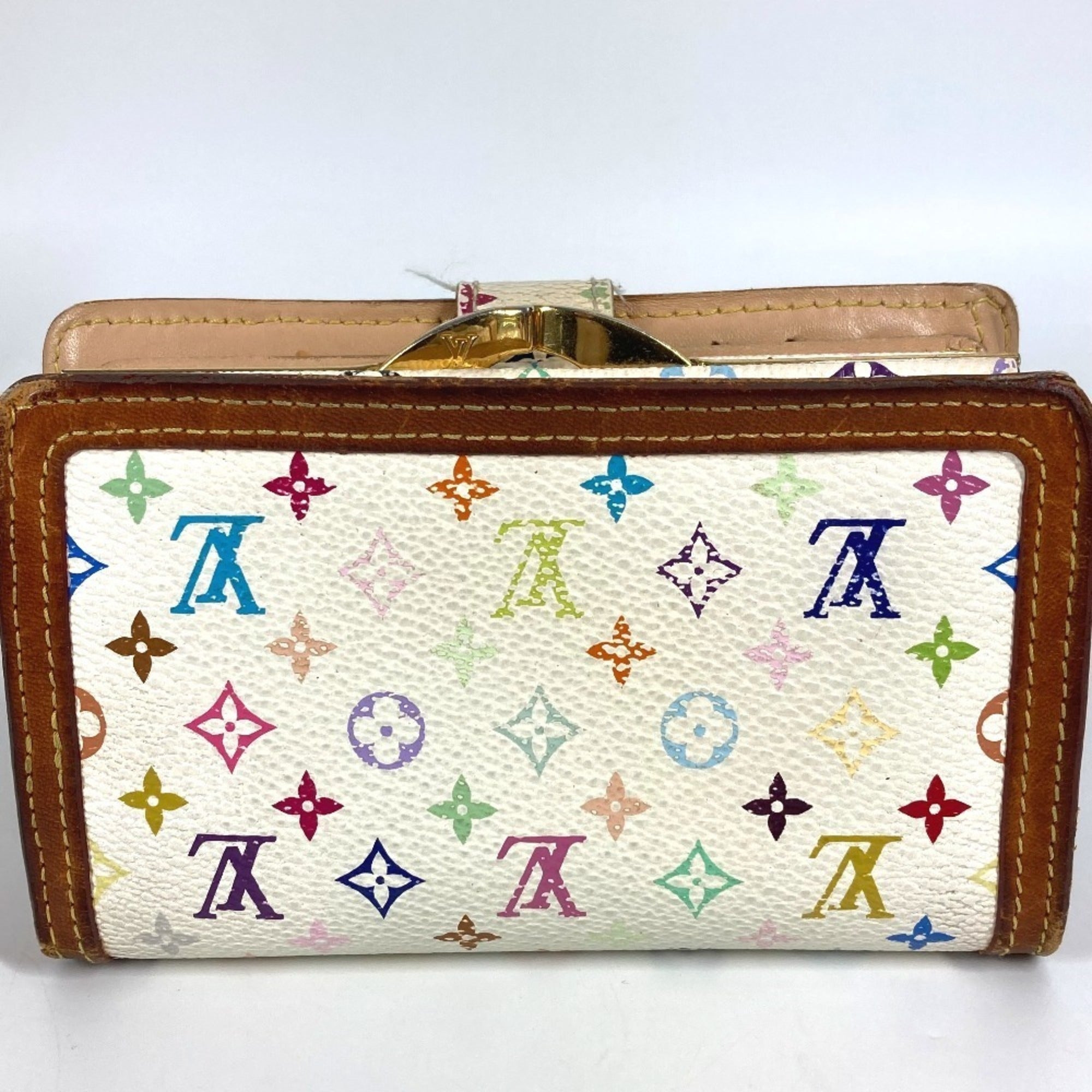 Louis Vuitton Blanc Monogram Multi-Color White Monogram Multicolore Wallet (Bi-Fold) (Pre-Owned)