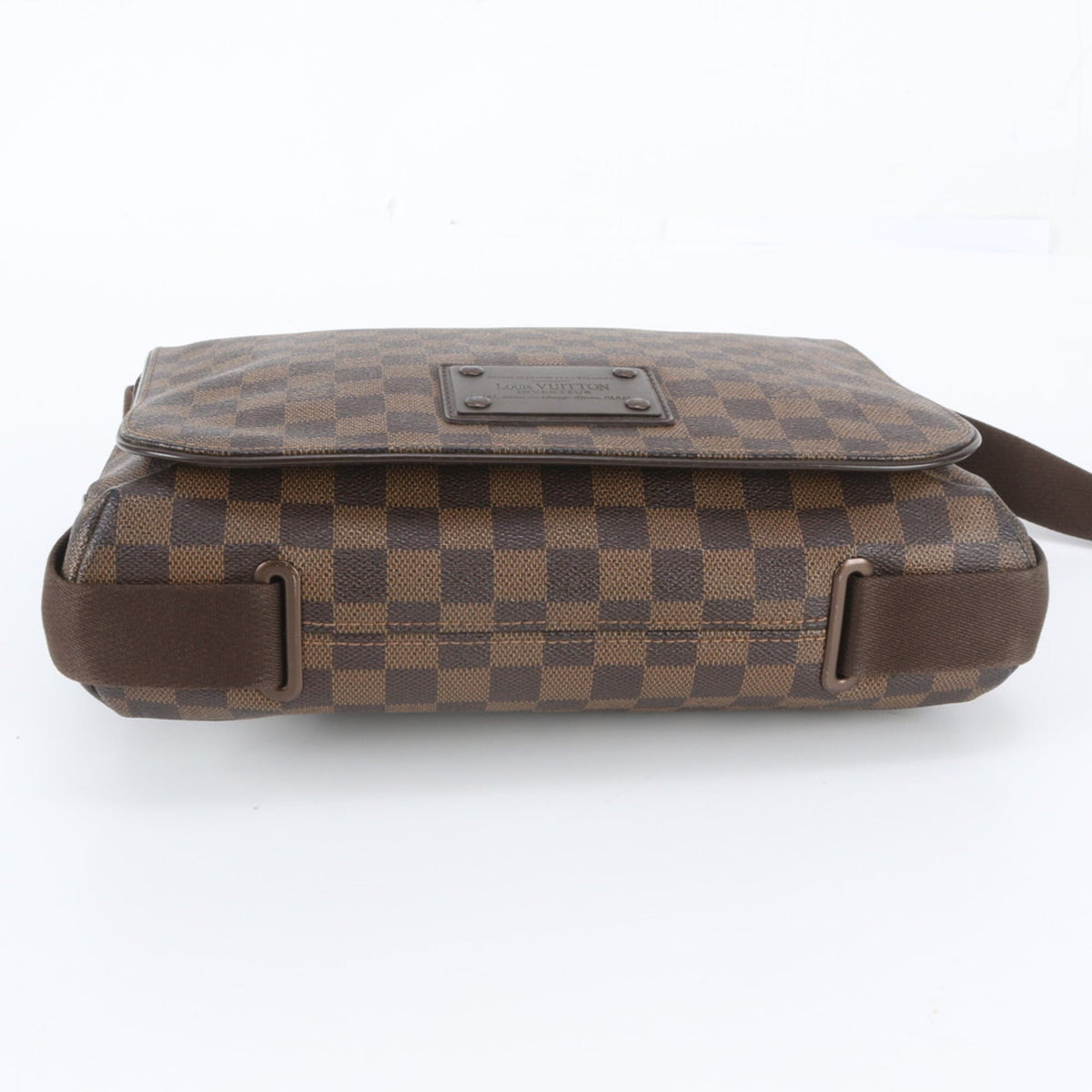 Louis Vuitton Ebene Leather Coated Canvas Messenger Bag Shoulder Bag (Pre-Owned)