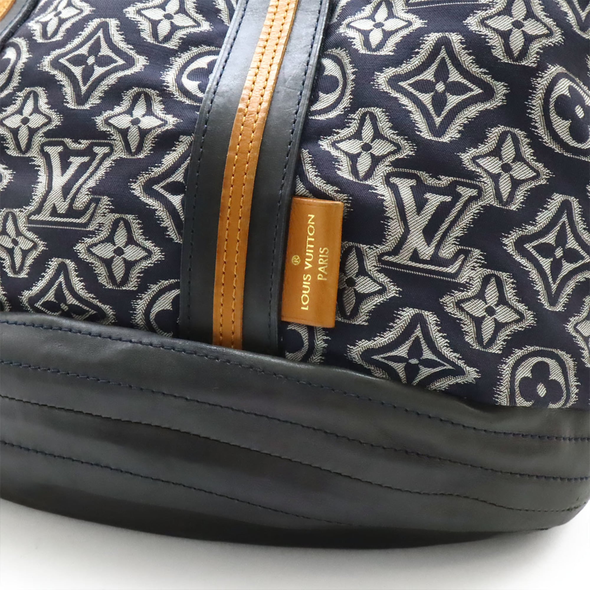 Louis Vuitton Nylon Leather Shoulder Bag Tote Bag (Pre-Owned)