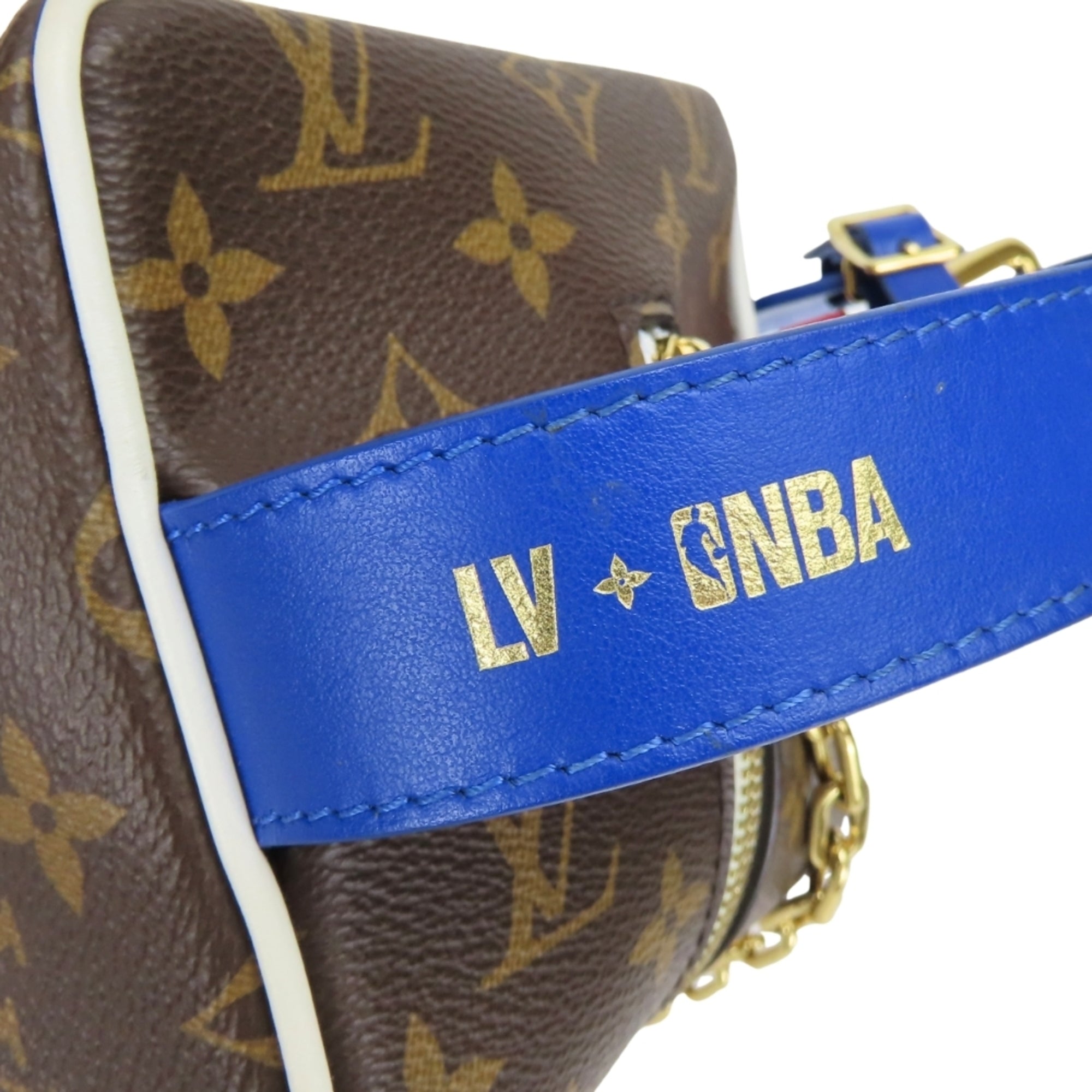 Louis Vuitton Monogram Blue Brown Monogram Handbag (Pre-Owned)