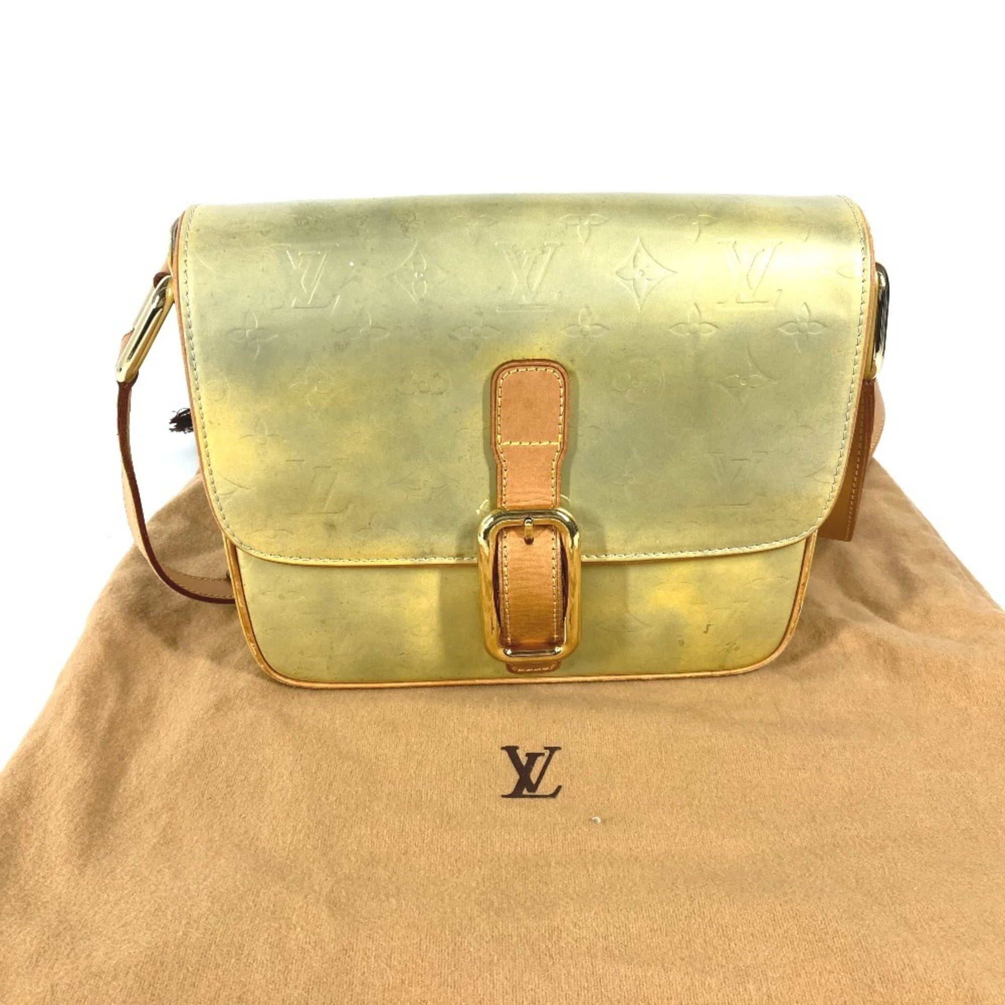Louis Vuitton Gray Gris Monogram Vernis Shoulder Bag (Pre-Owned)