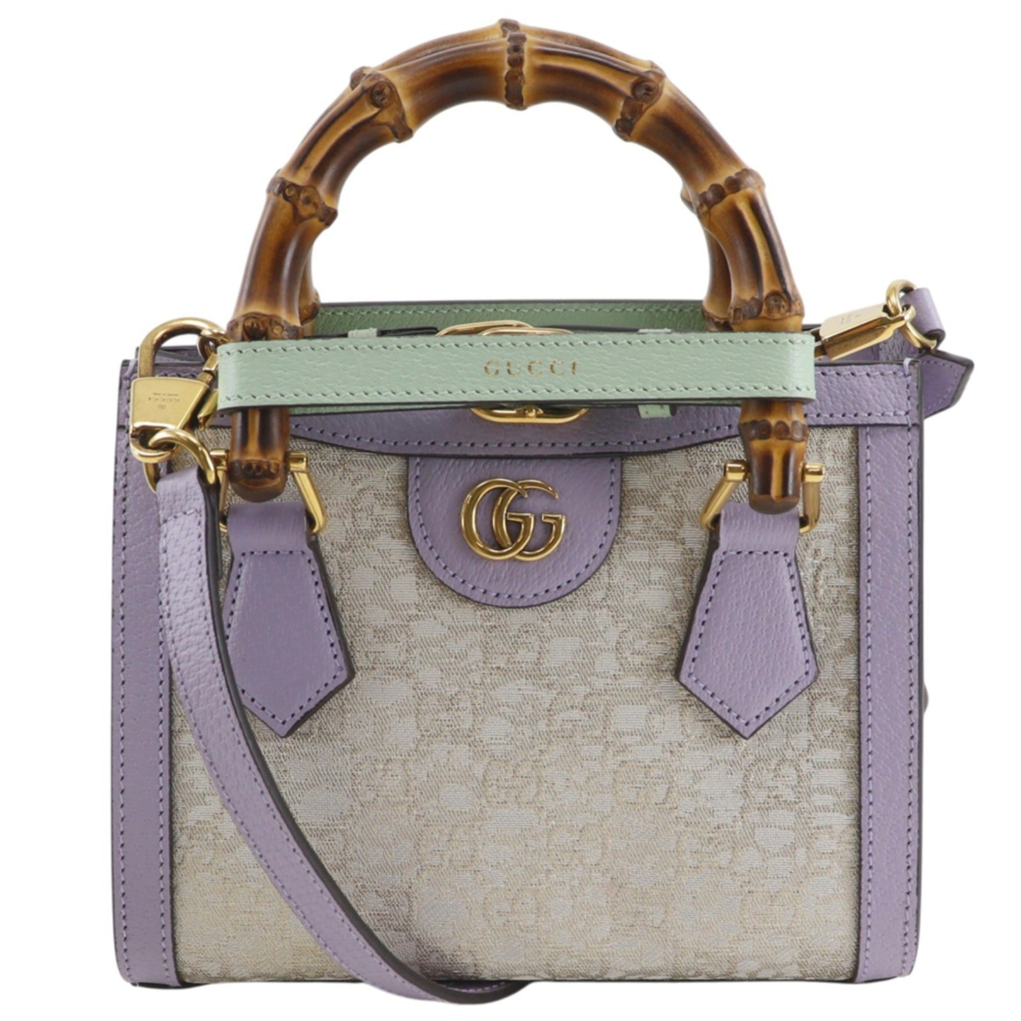 Gucci Purple Leather Handbag (Pre-Owned)