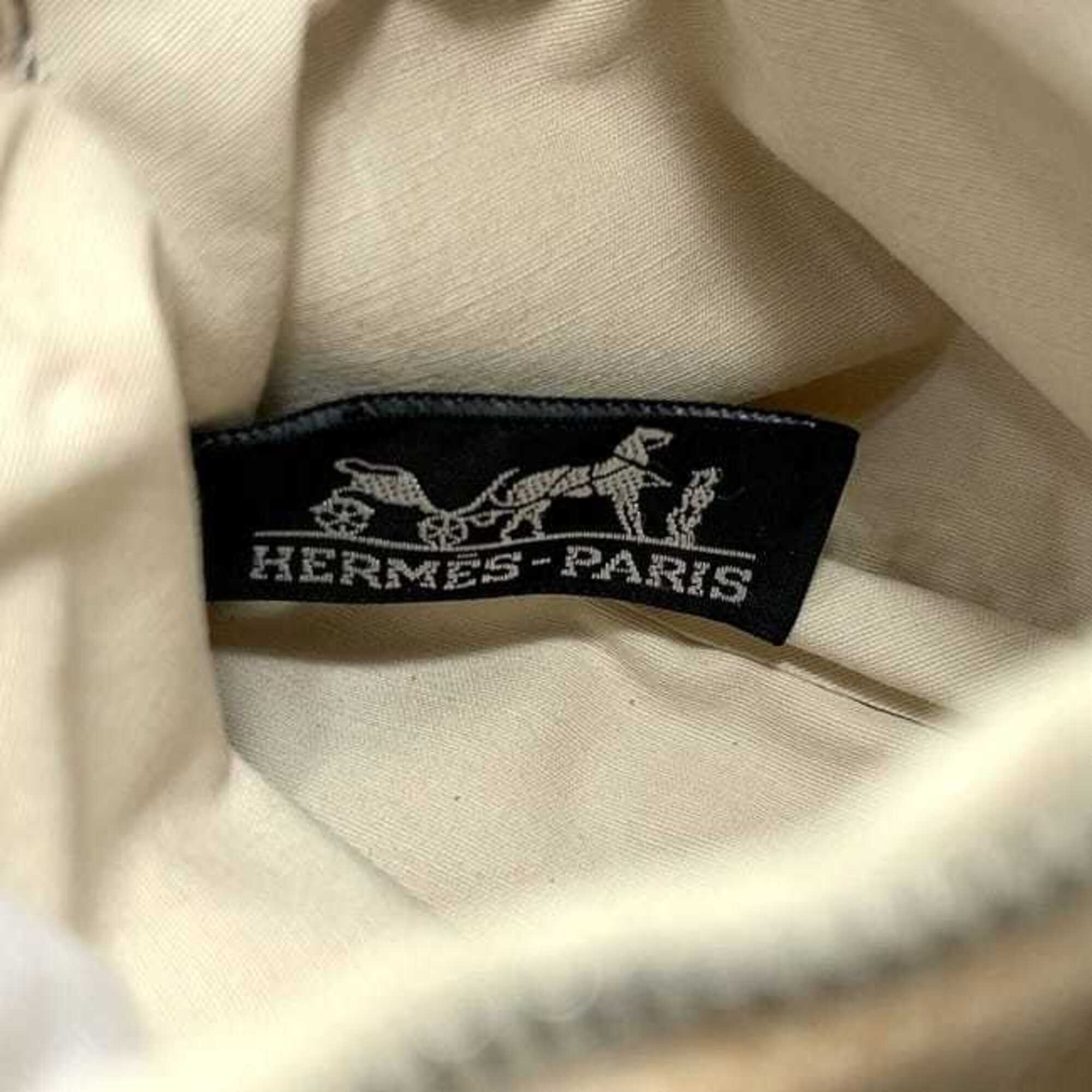 Hermes Beige Toile H Pouch (Pre-Owned)