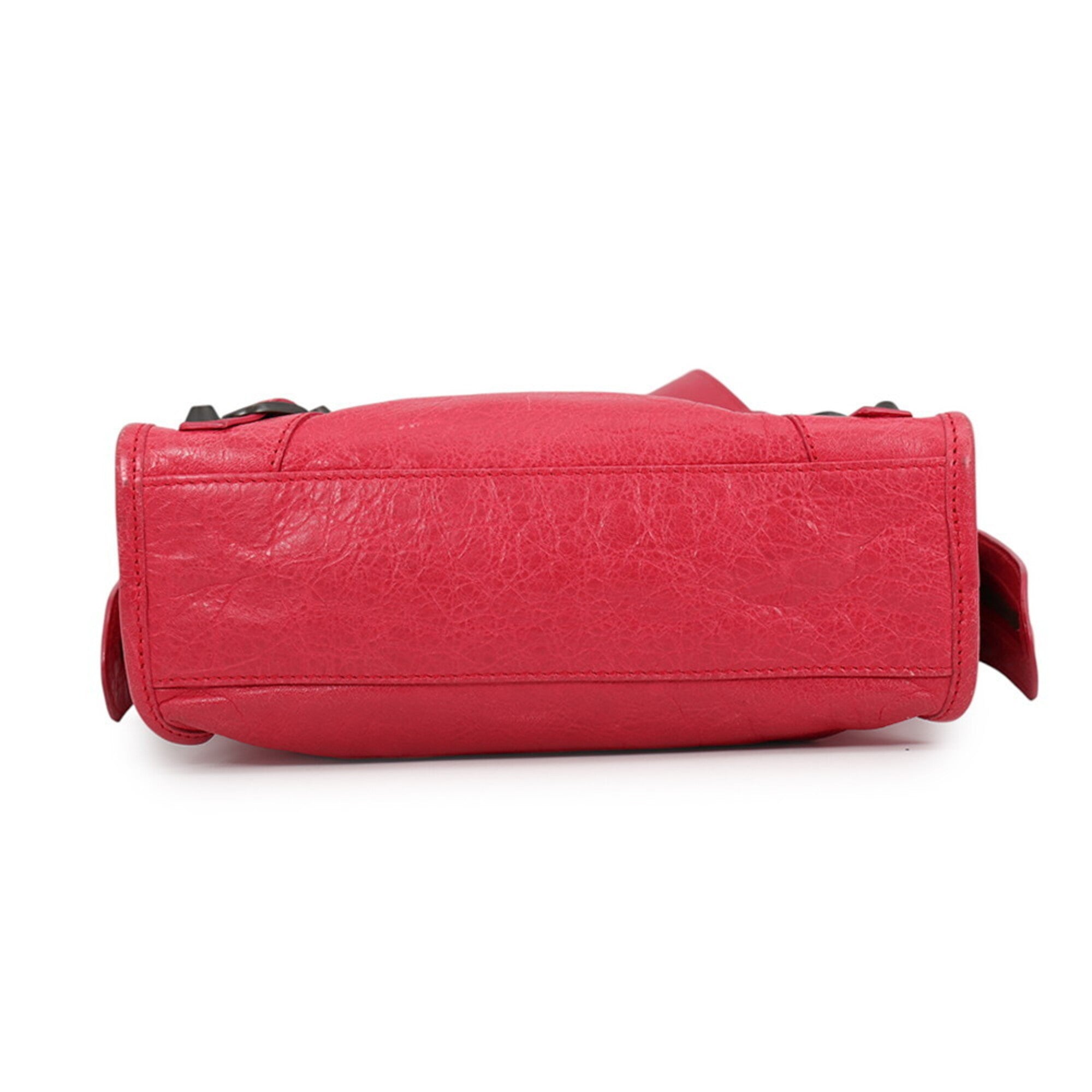 Balenciaga Bronze Red Color Leather Handbag (Pre-Owned)