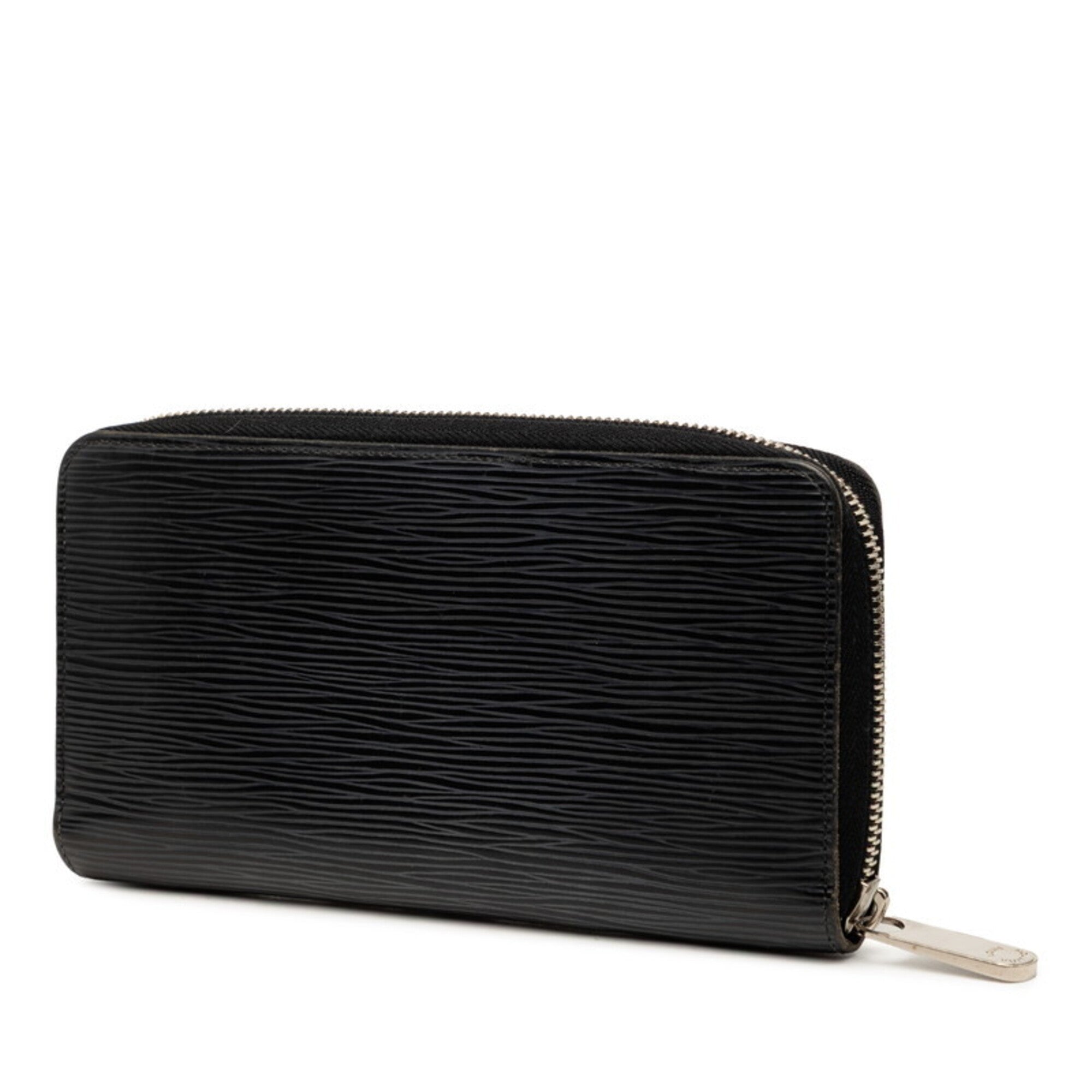 Louis Vuitton Epi Black Noir Leather Long Wallet (Bi-Fold) (Pre-Owned)
