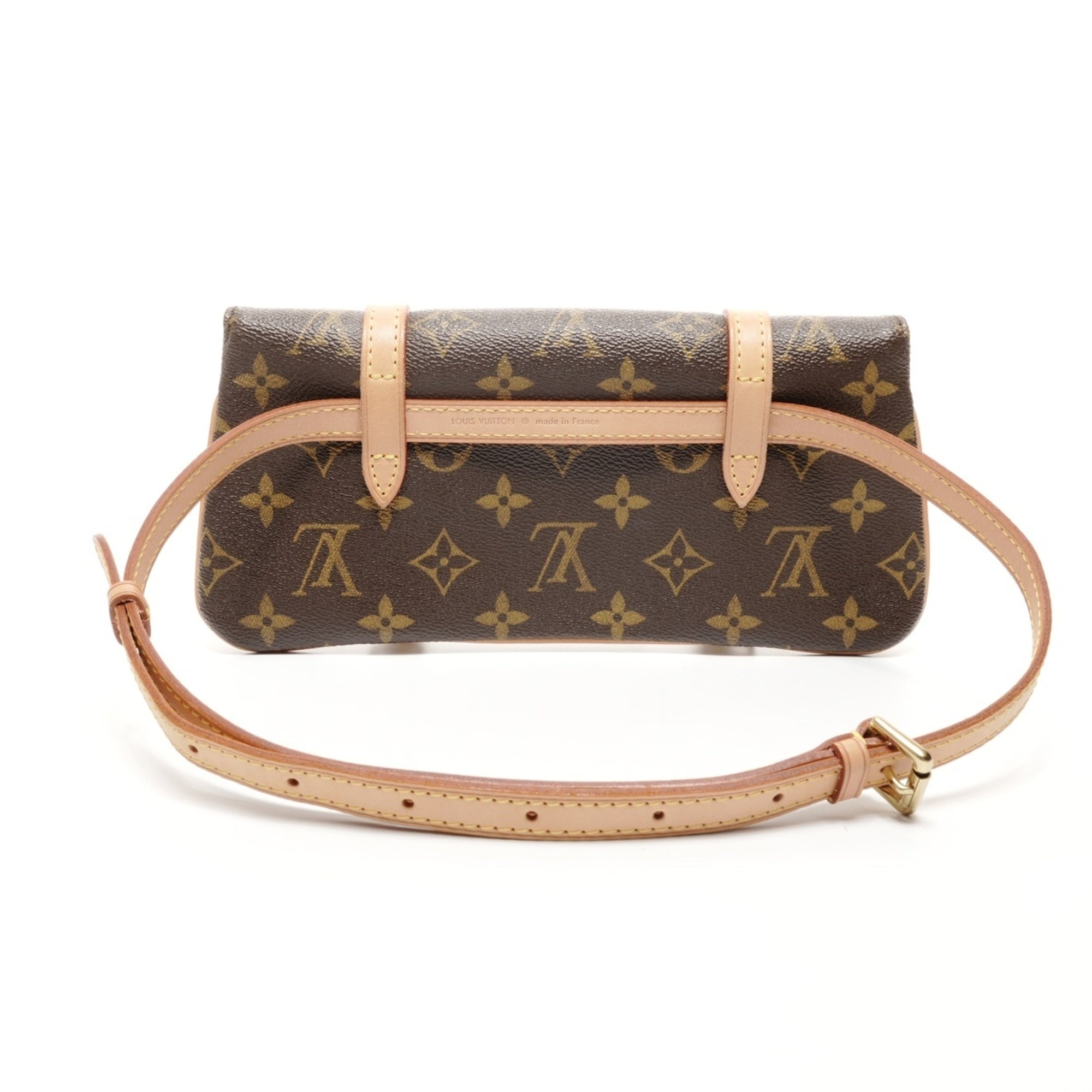 Louis Vuitton Monogram Brown Monogram Pochette Shoulder Bag (Pre-Owned)