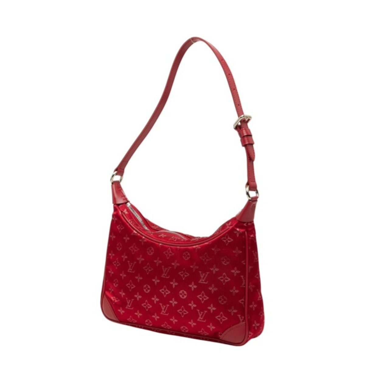 Louis Vuitton Monogram Red Color Rouge Leather Handbag Shoulder Bag (Pre-Owned)