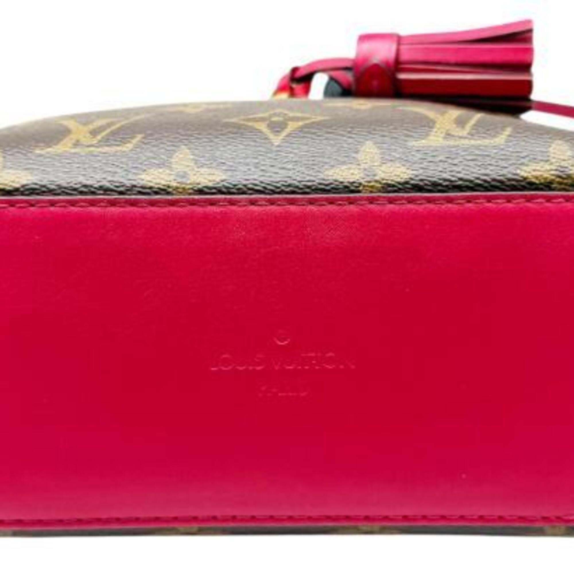 Louis Vuitton Brown Freesia Monogram Pink Monogram Shoulder Bag (Pre-Owned)