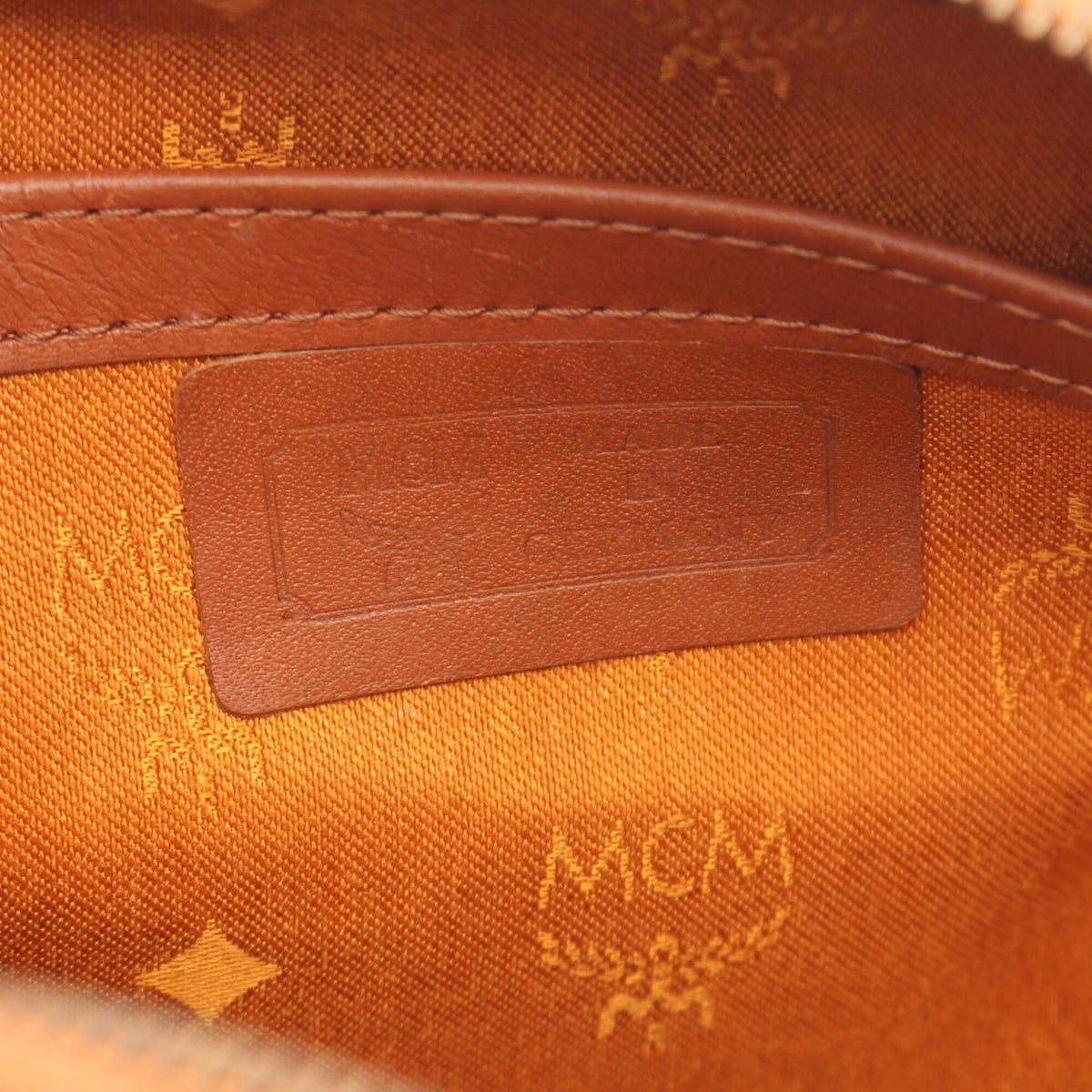 Mcm Brown Coated Canvas Leather Handbag (Pre-Owned)