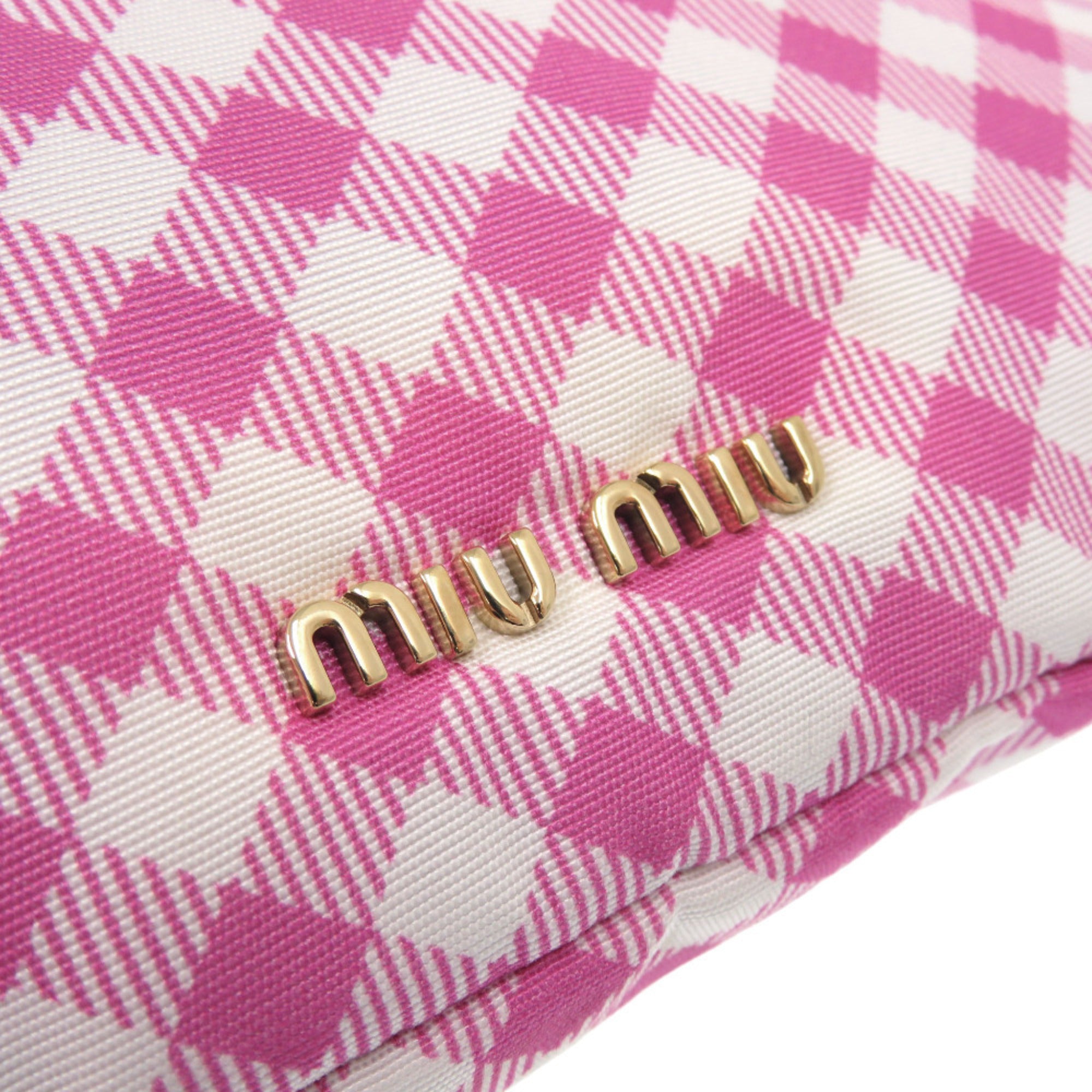 Miu Miu Pink Nylon Pouch (Pre-Owned)
