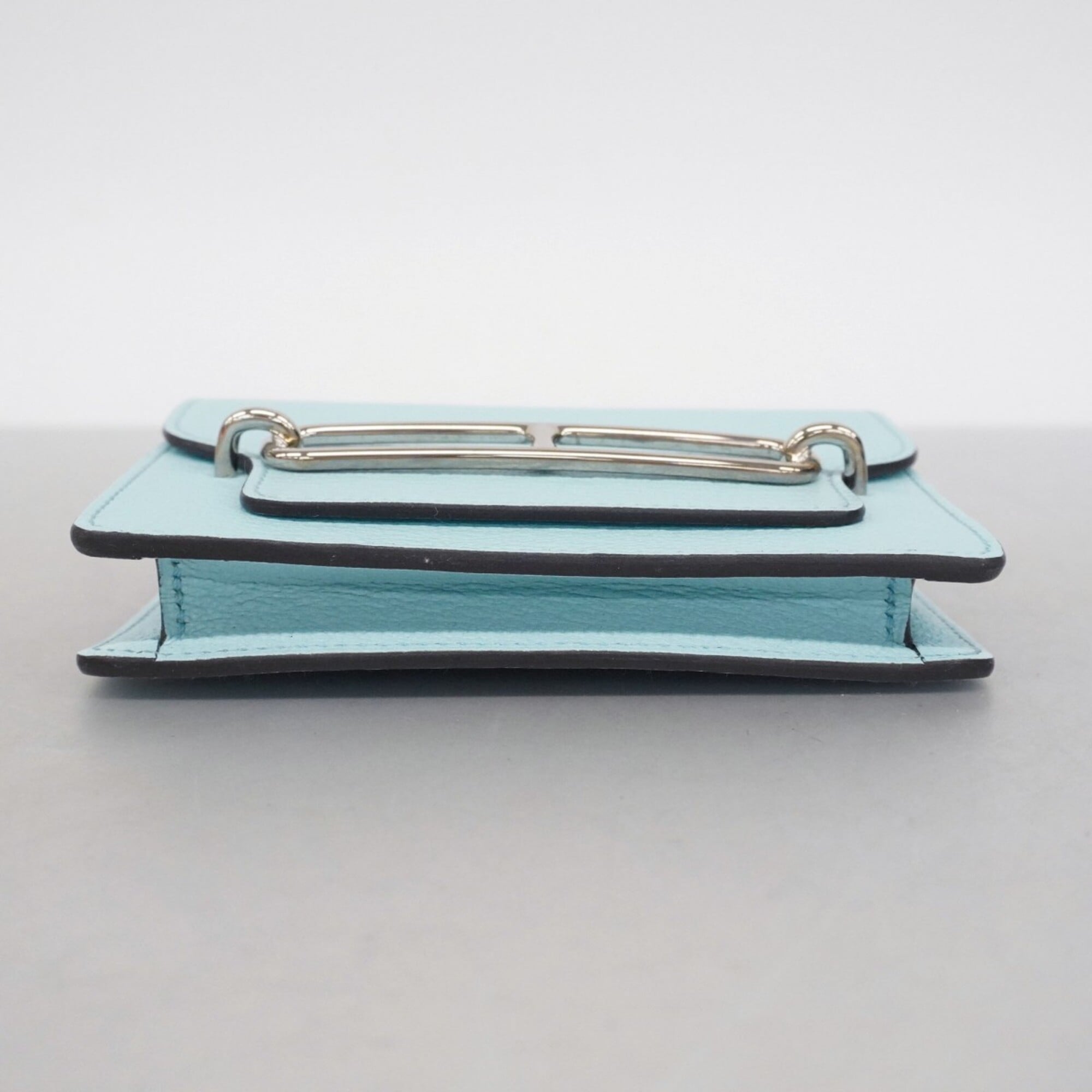 Hermes Blue Zephyr Chevre Myzore Leather Wallet (Bi-Fold) (Pre-Owned)