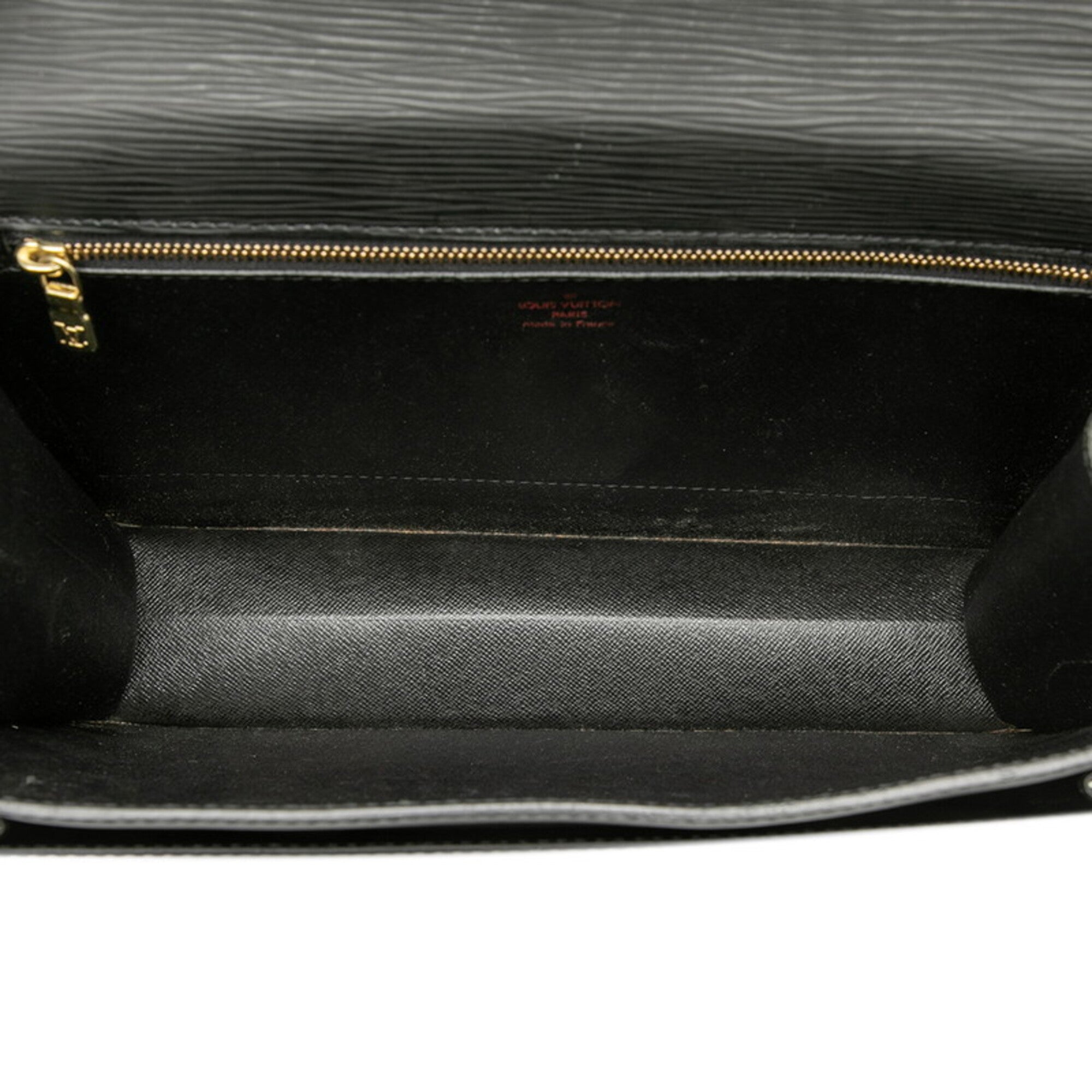 Louis Vuitton Black Noir Leather Handbag (Pre-Owned)