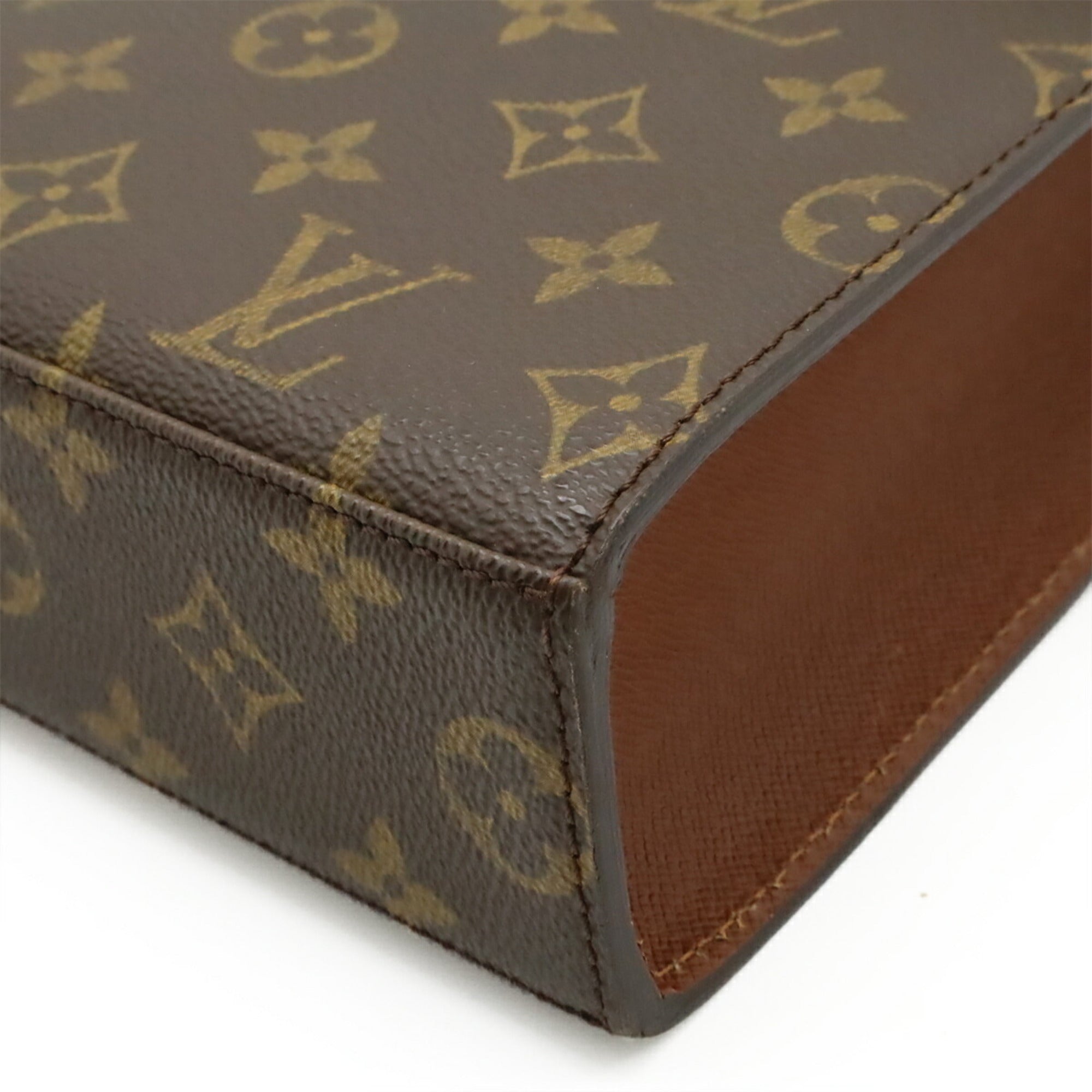 Louis Vuitton Brown Monogram Canvas Handbag (Pre-Owned)