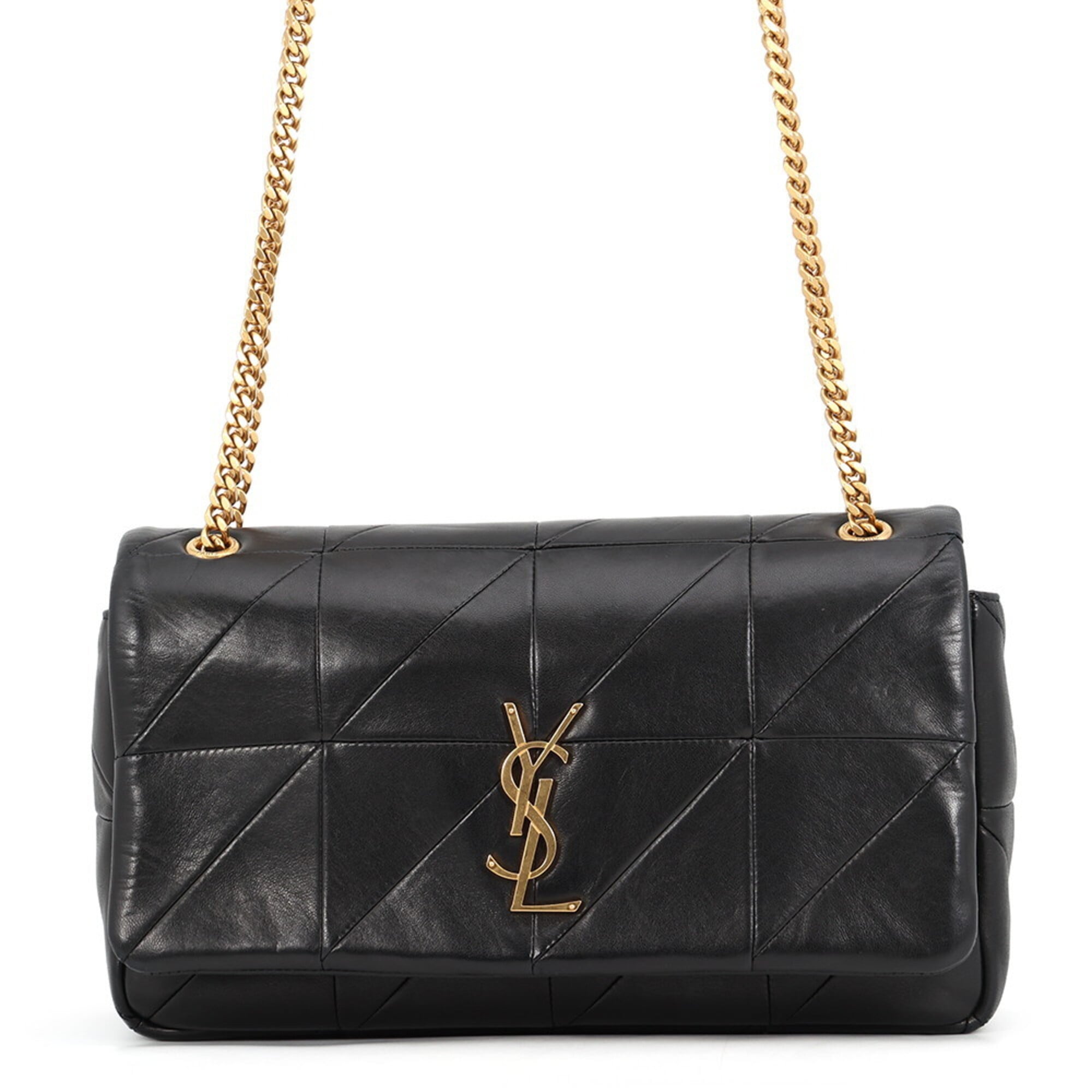 Yves Saint Laurent Black Leather Handbag Shoulder Bag (Pre-Owned)