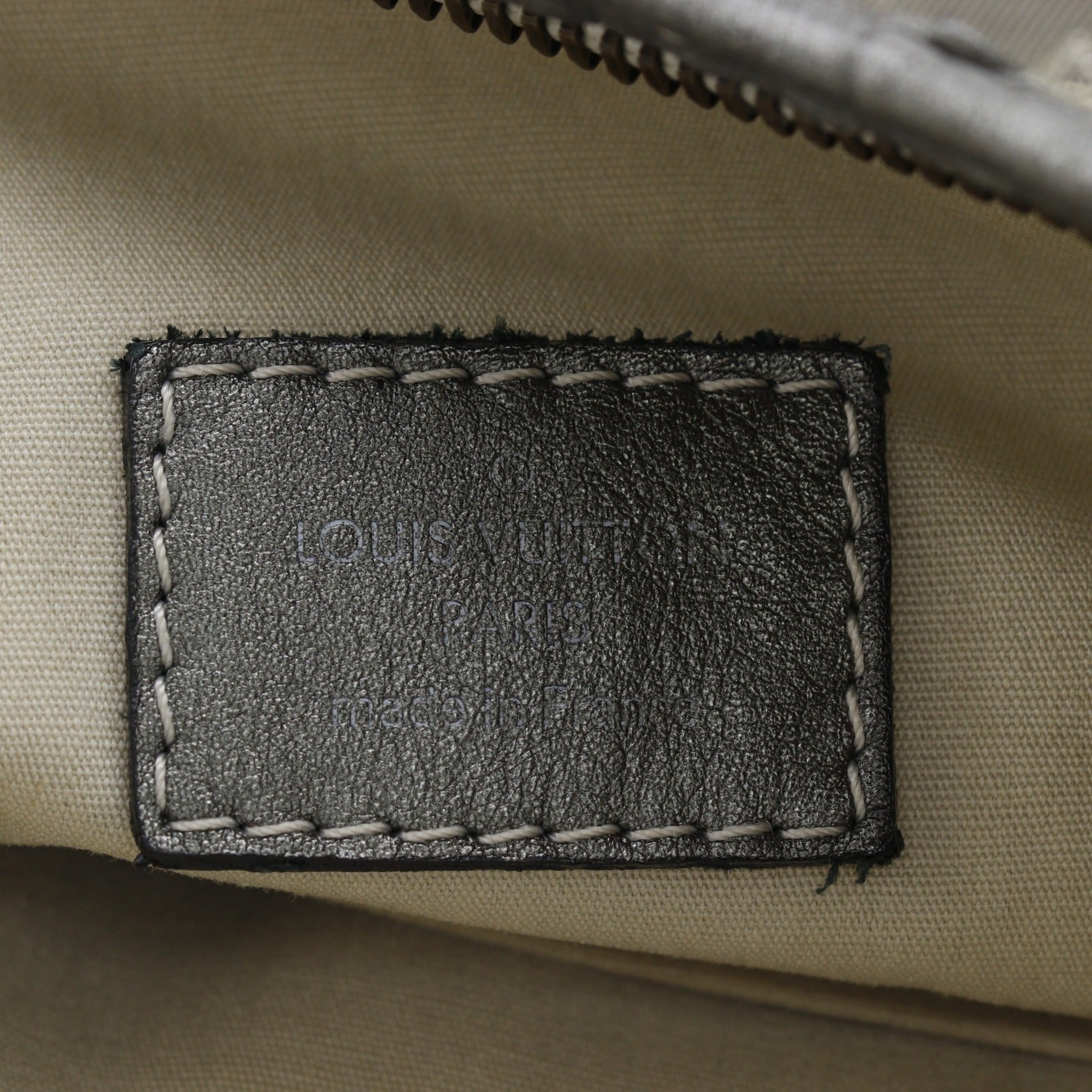Louis Vuitton Gray Platine Monogram Mini Lin Handbag Shoulder Bag (Pre-Owned)